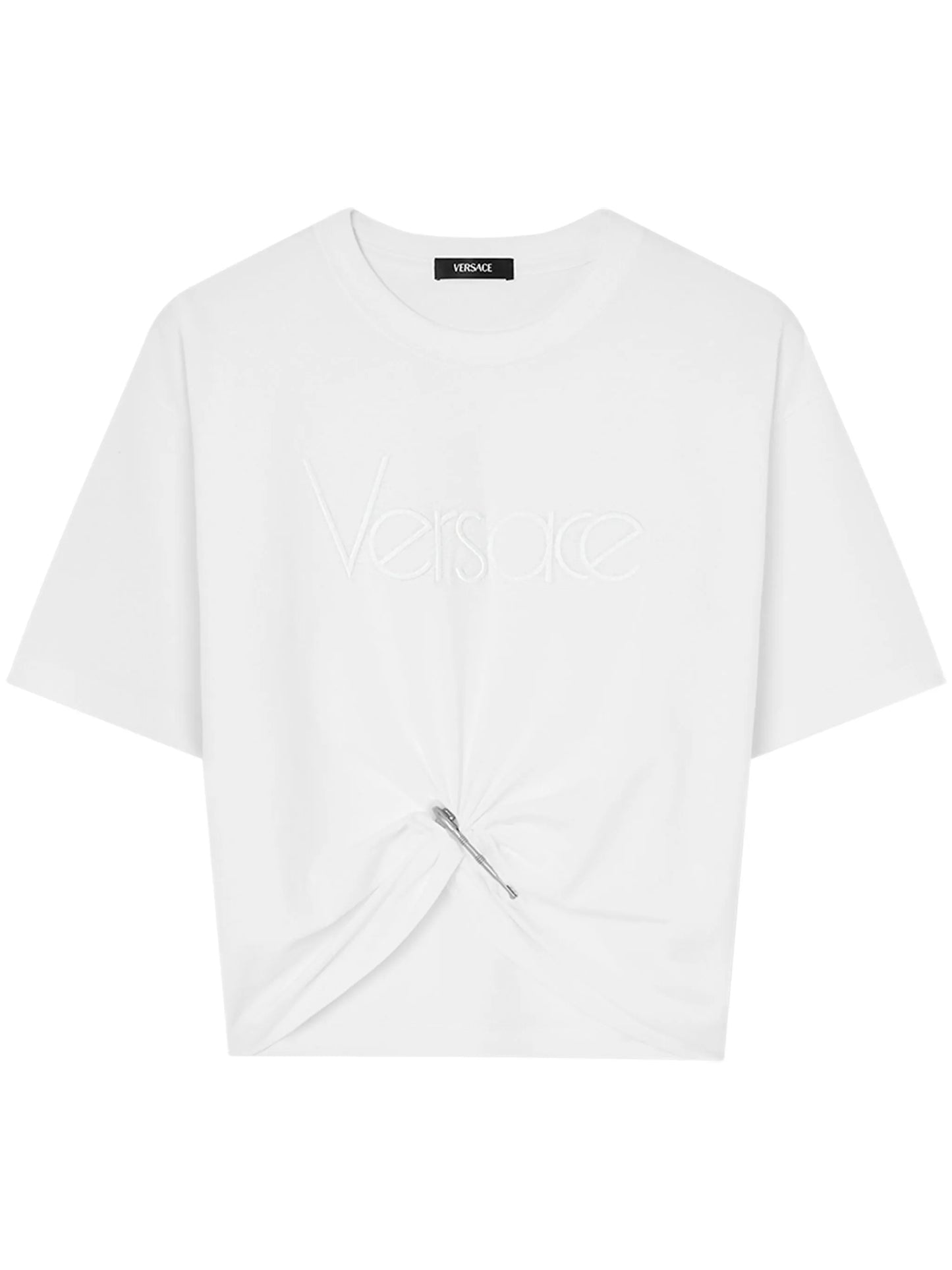 logo-embroidered T-shirt