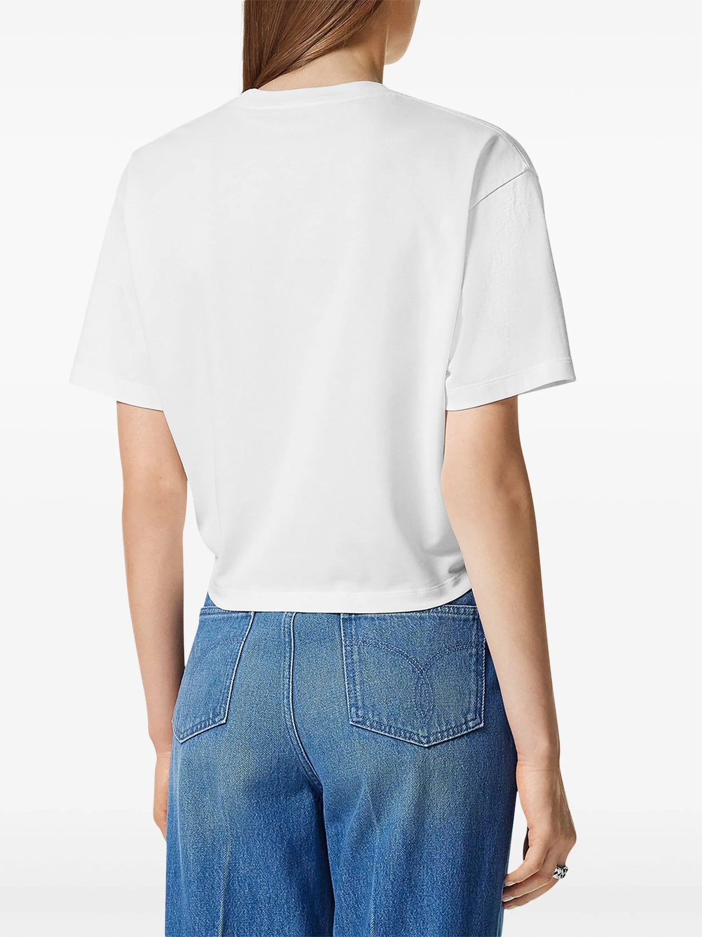 logo-embroidered T-shirt