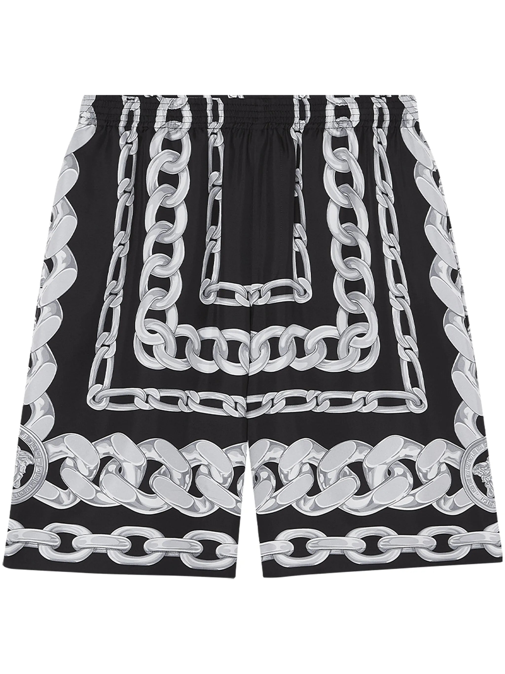 Medusa Chains silk shorts