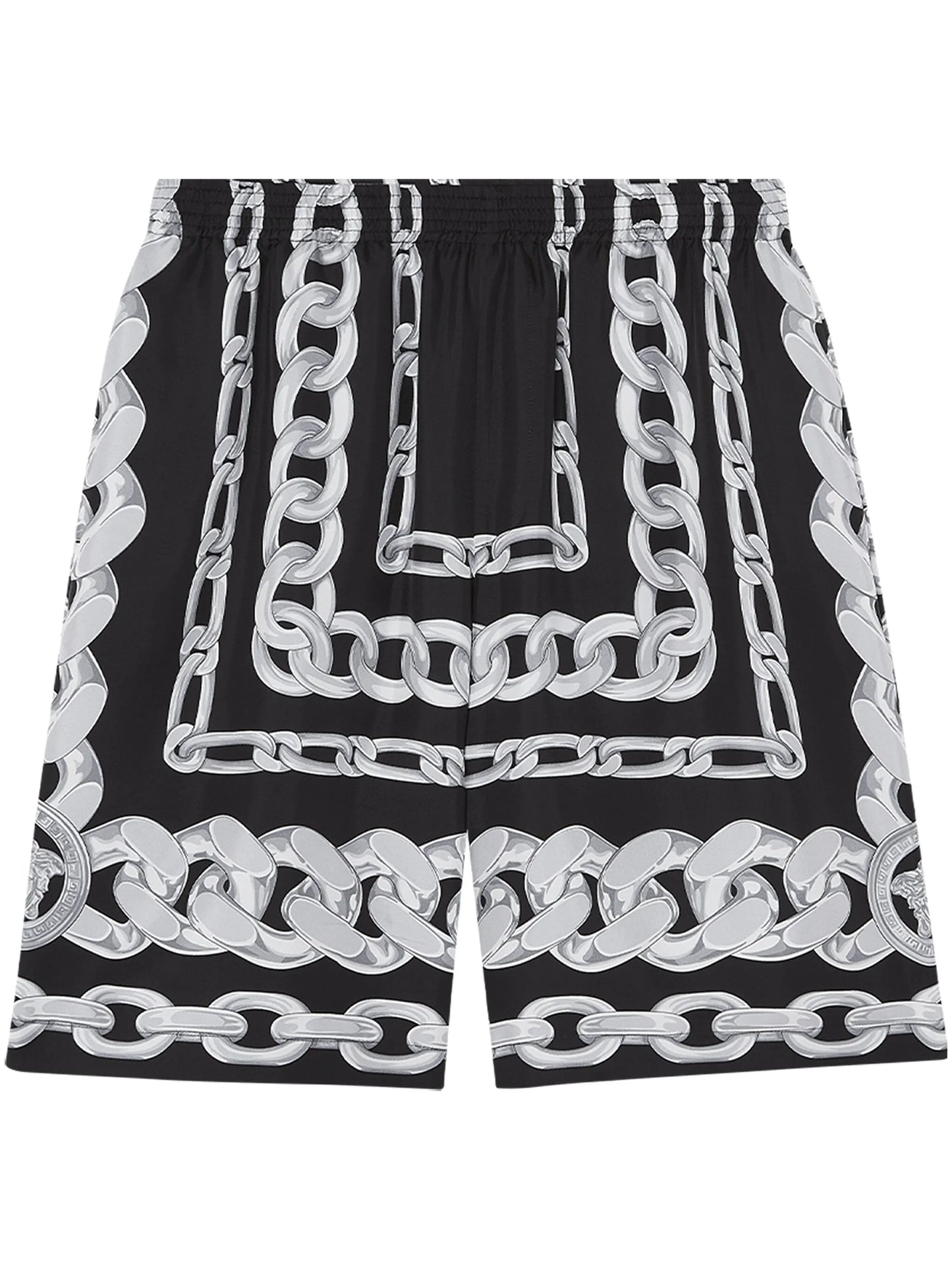 Medusa Chains silk shorts