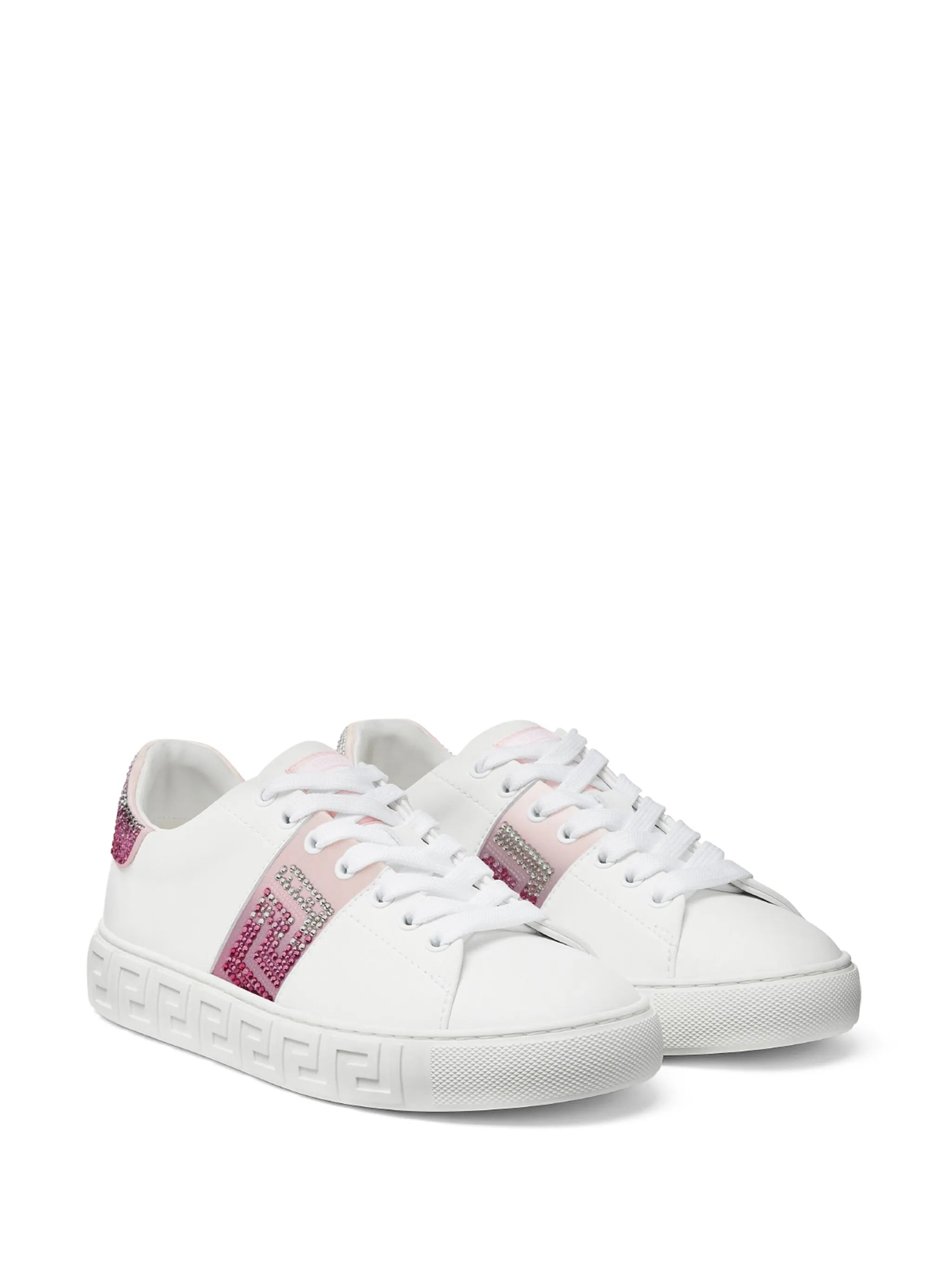 Greca crystal-embellished sneakers