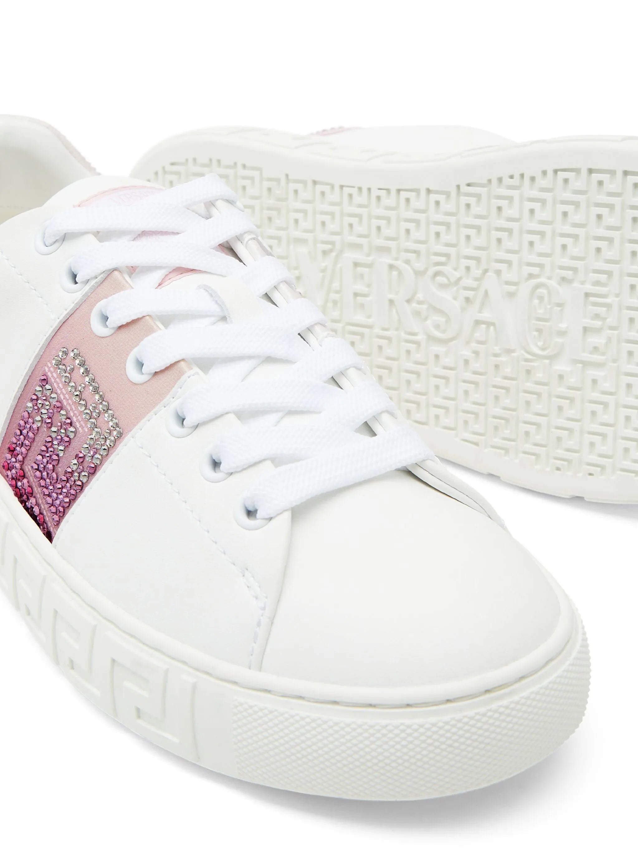 Greca crystal-embellished sneakers
