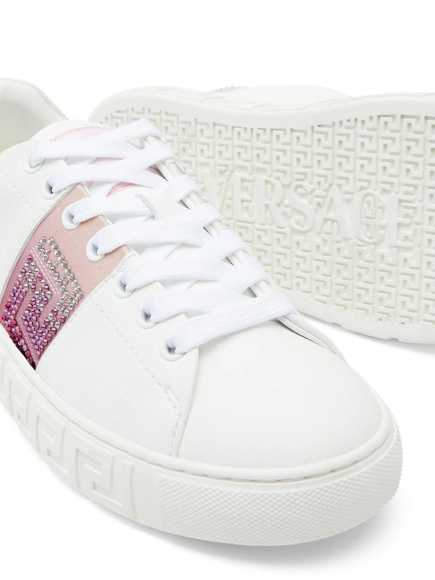 Greca crystal-embellished sneakers