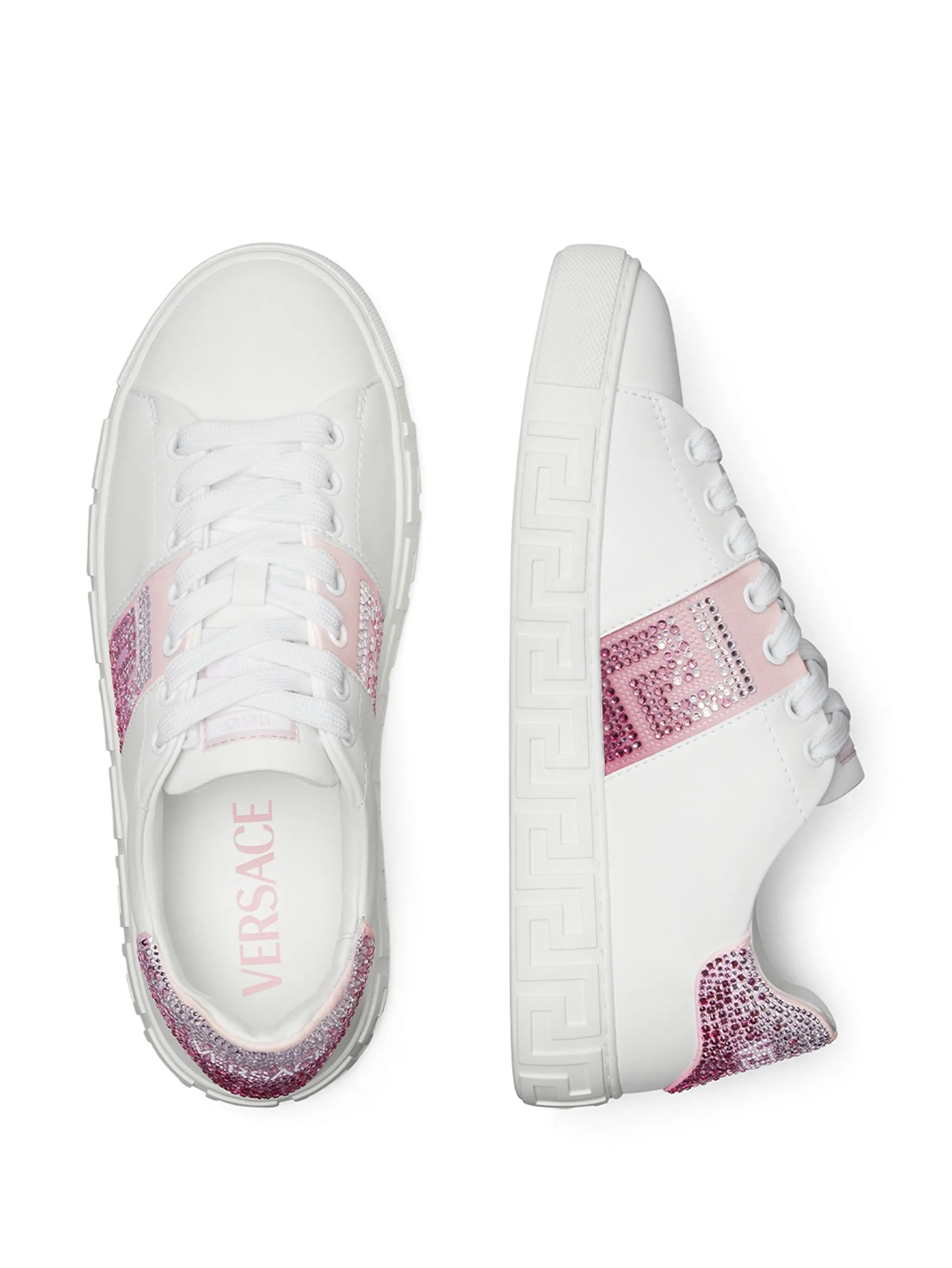Greca crystal-embellished sneakers