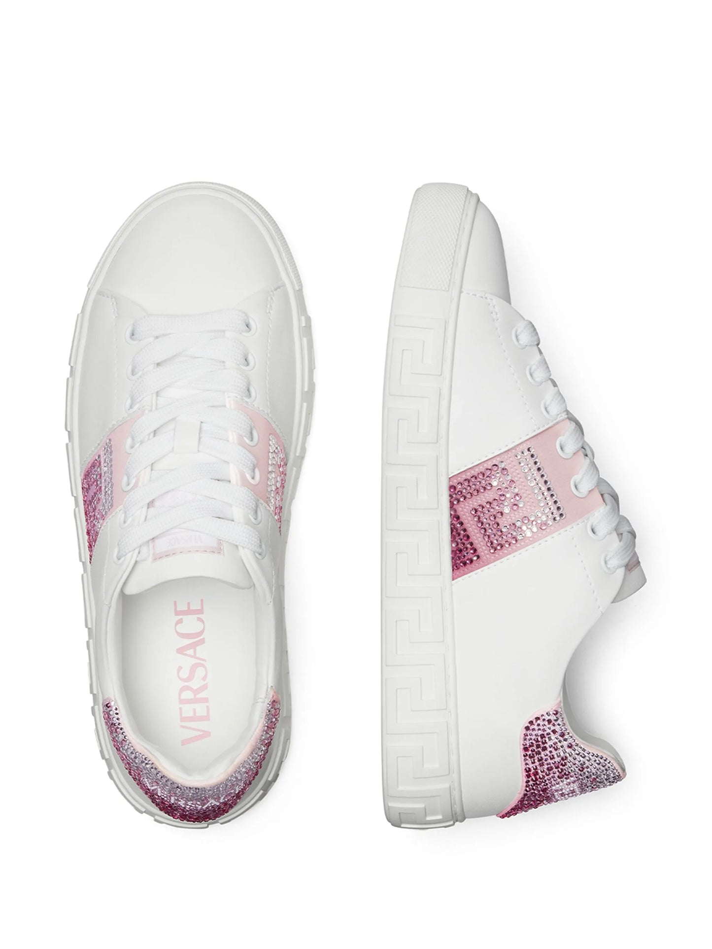 Greca crystal-embellished sneakers