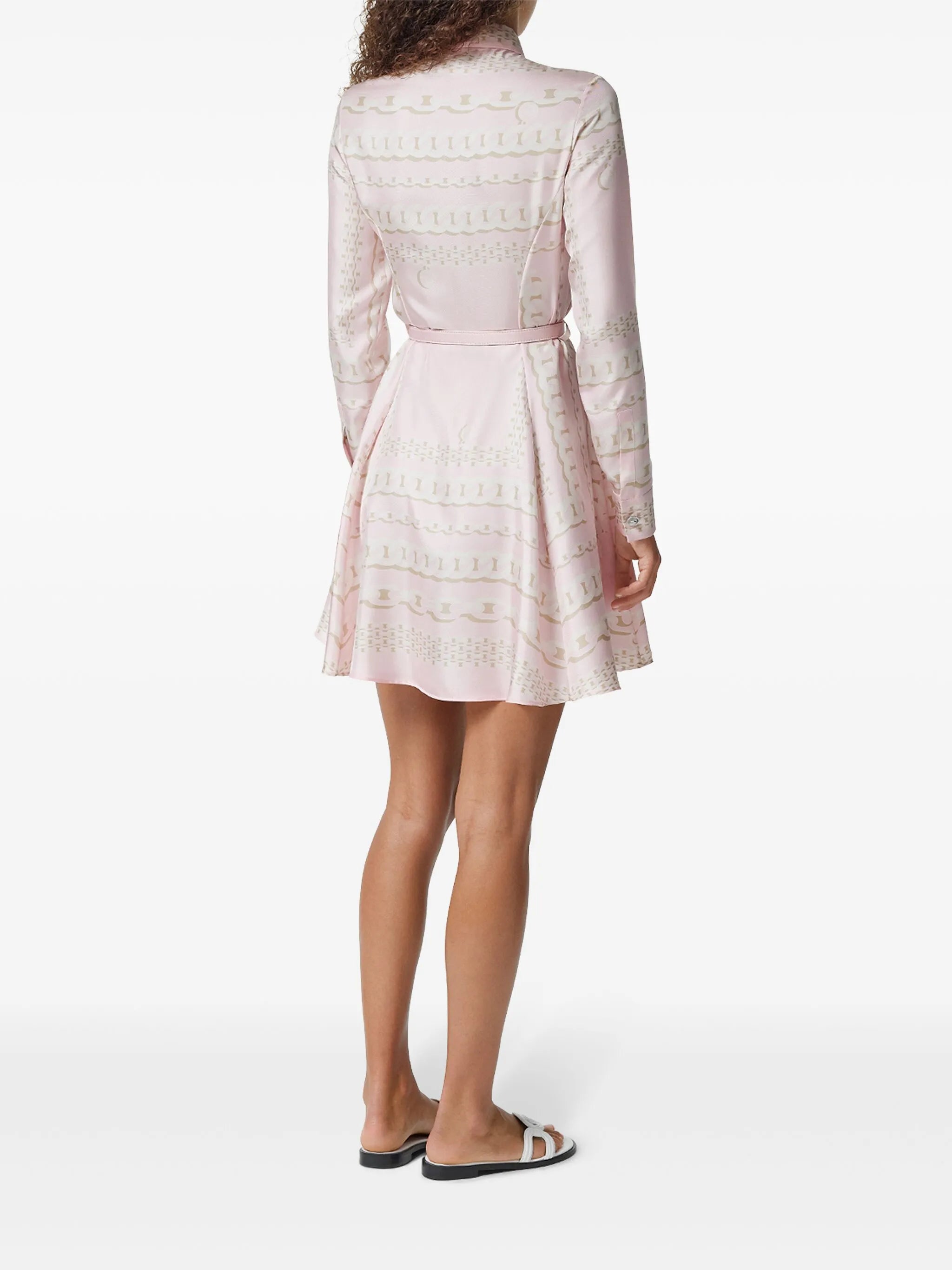 Treasure silk midi shirt dress