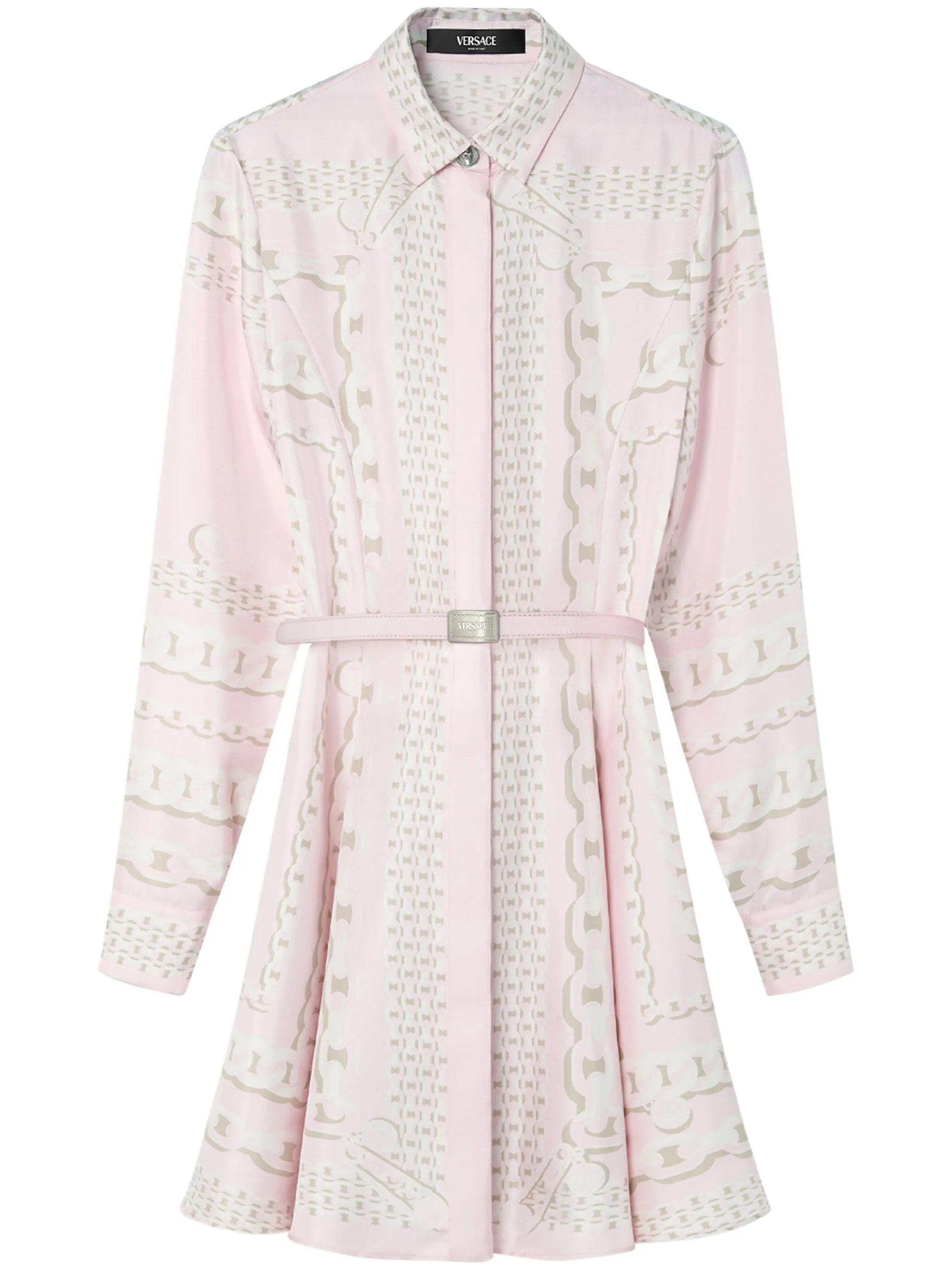 Treasure silk midi shirt dress