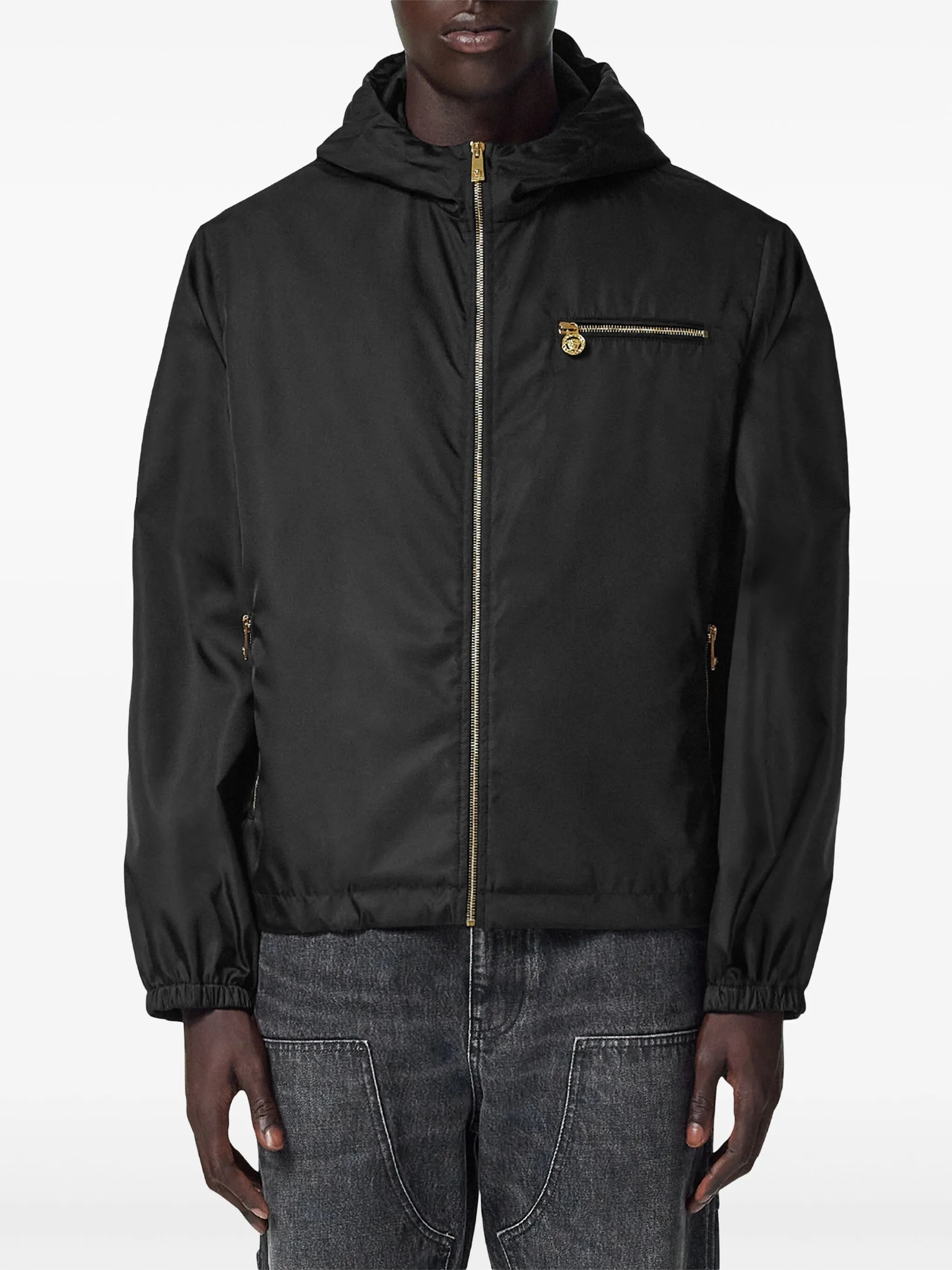 zip-up windbreaker