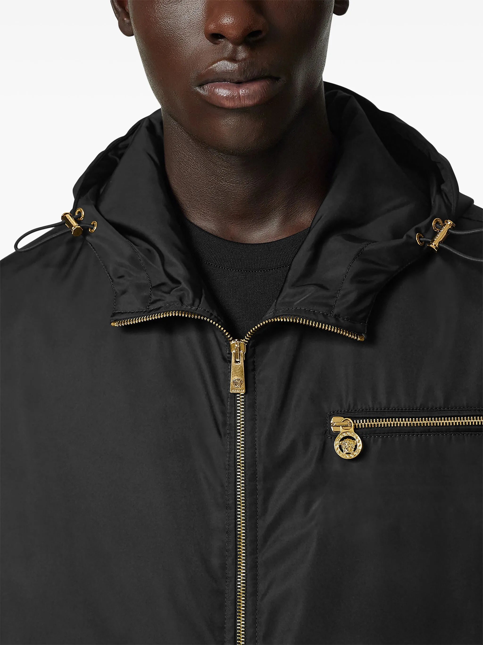 zip-up windbreaker jacket