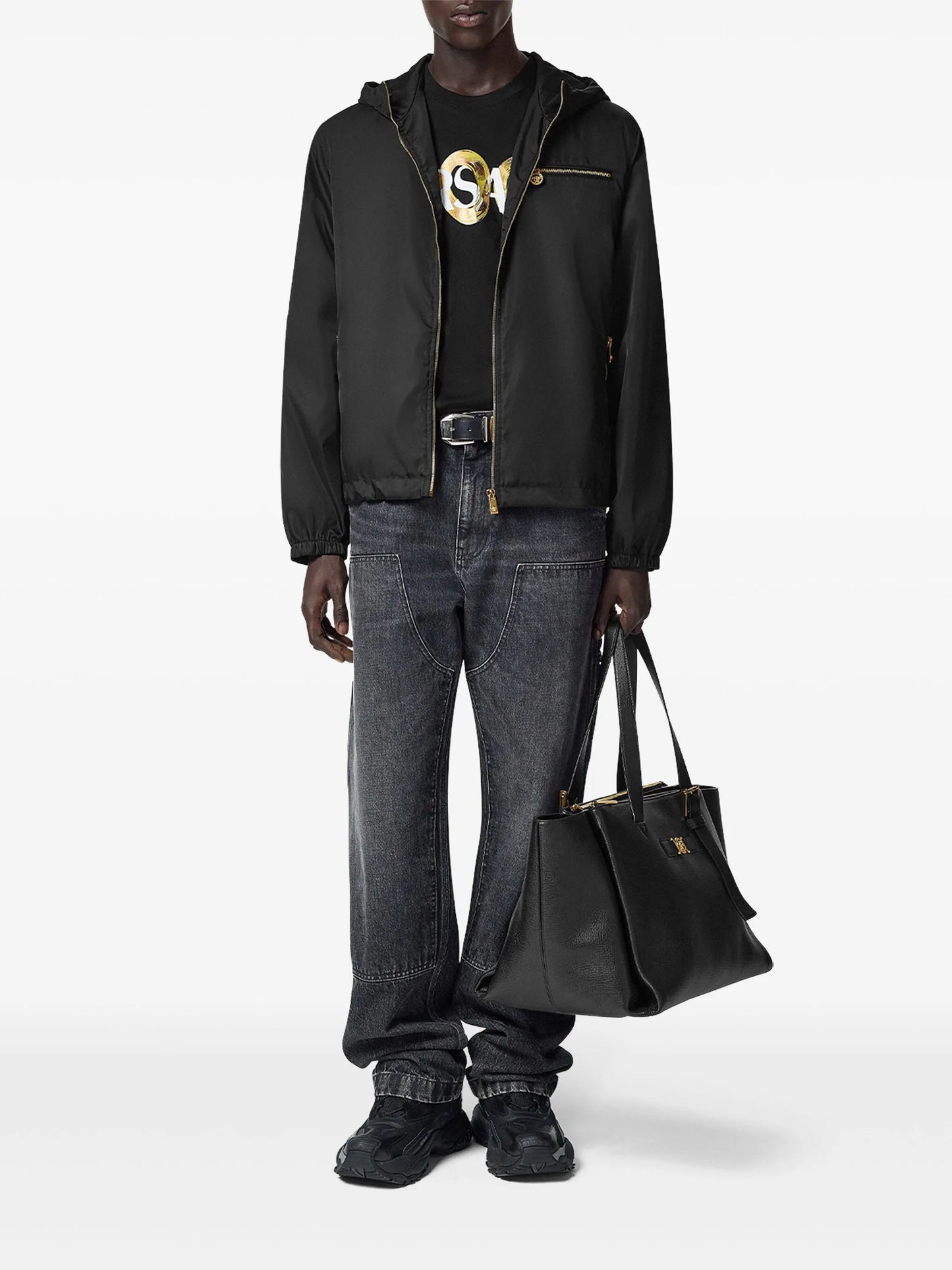 zip-up windbreaker jacket