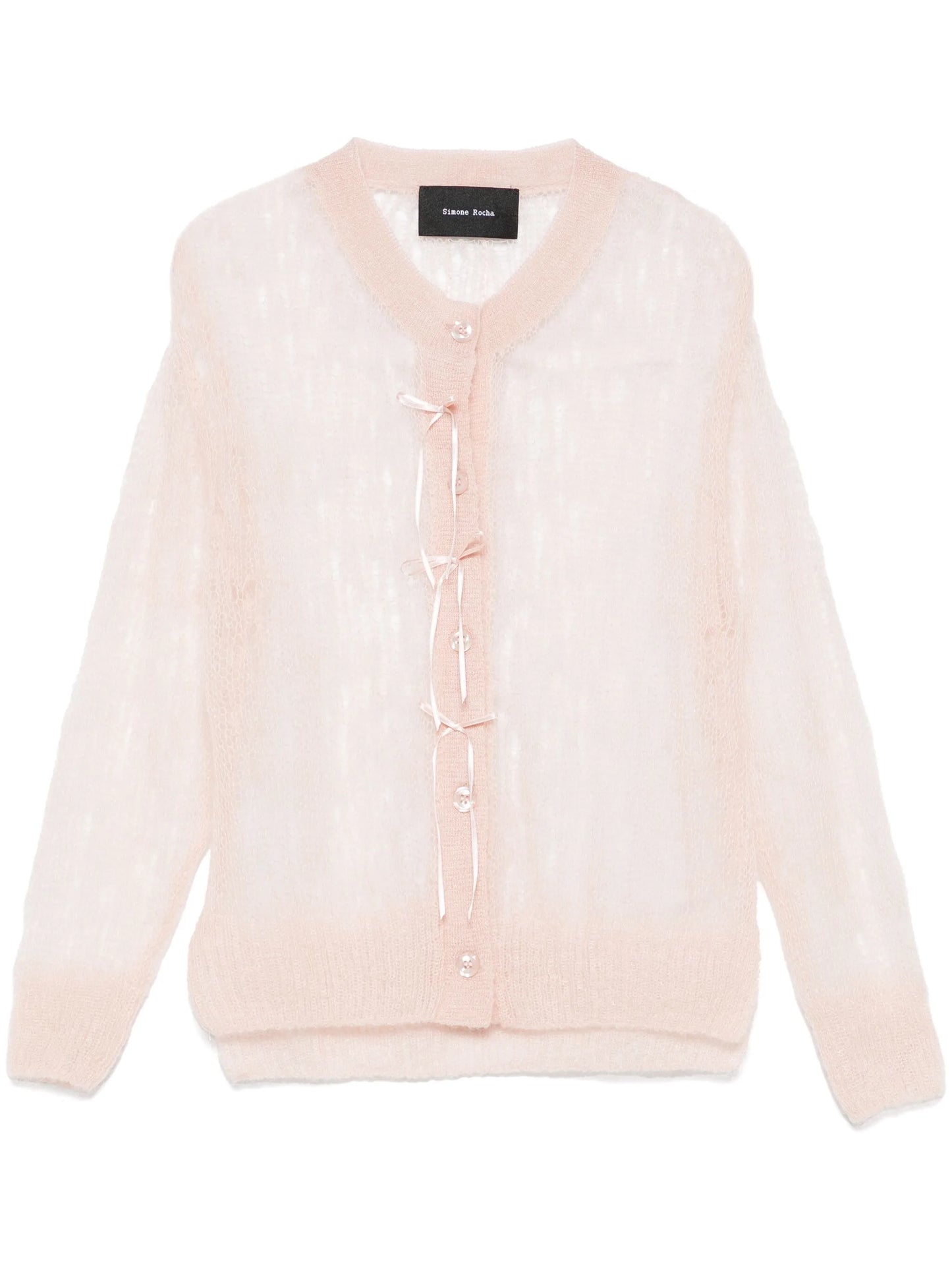 bow-embellished cardigan