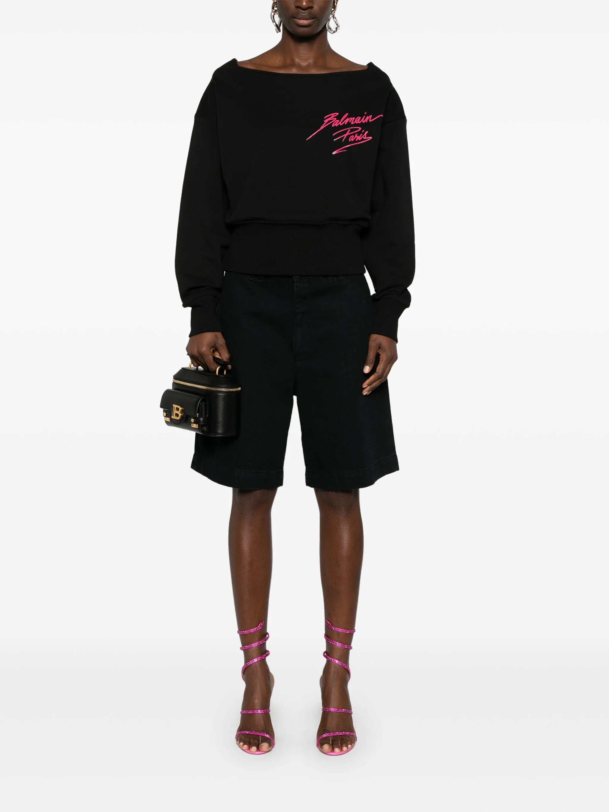 cropped sweatshirt