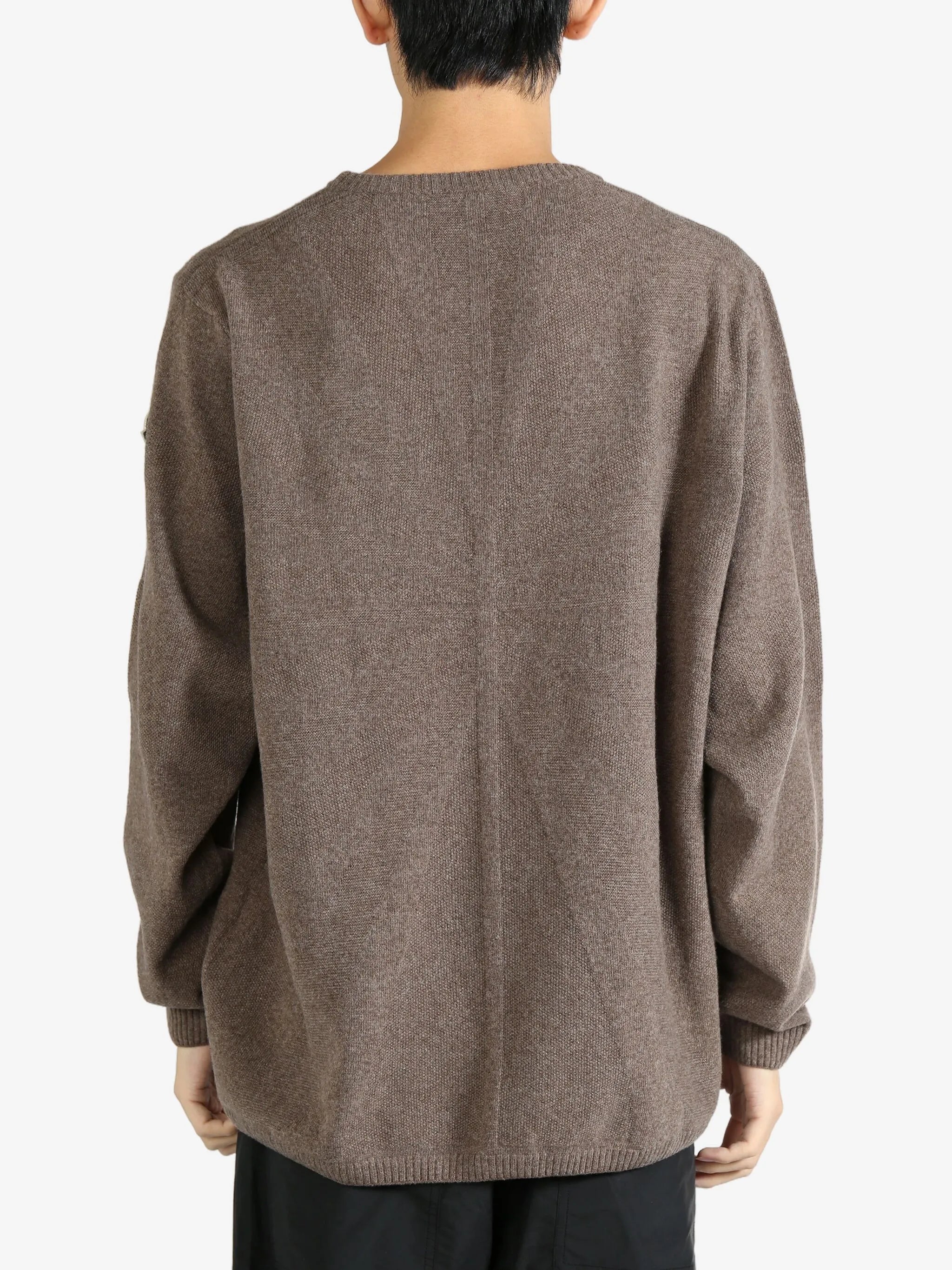 ribbed-knit sweater