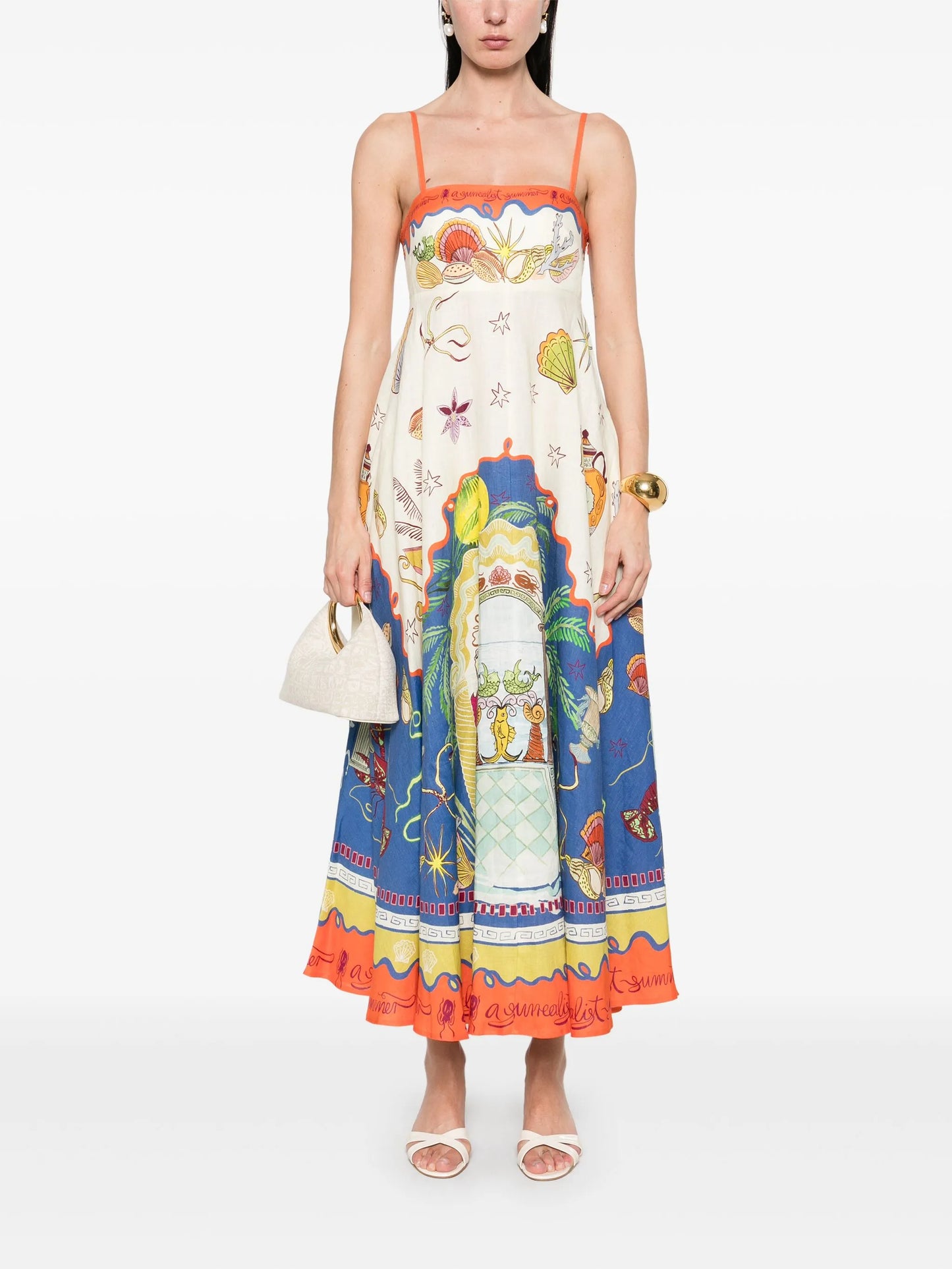 Surrealist Summer maxi dress