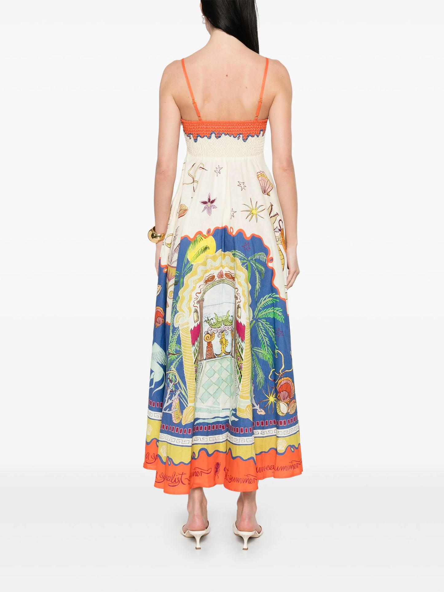 Surrealist Summer maxi dress