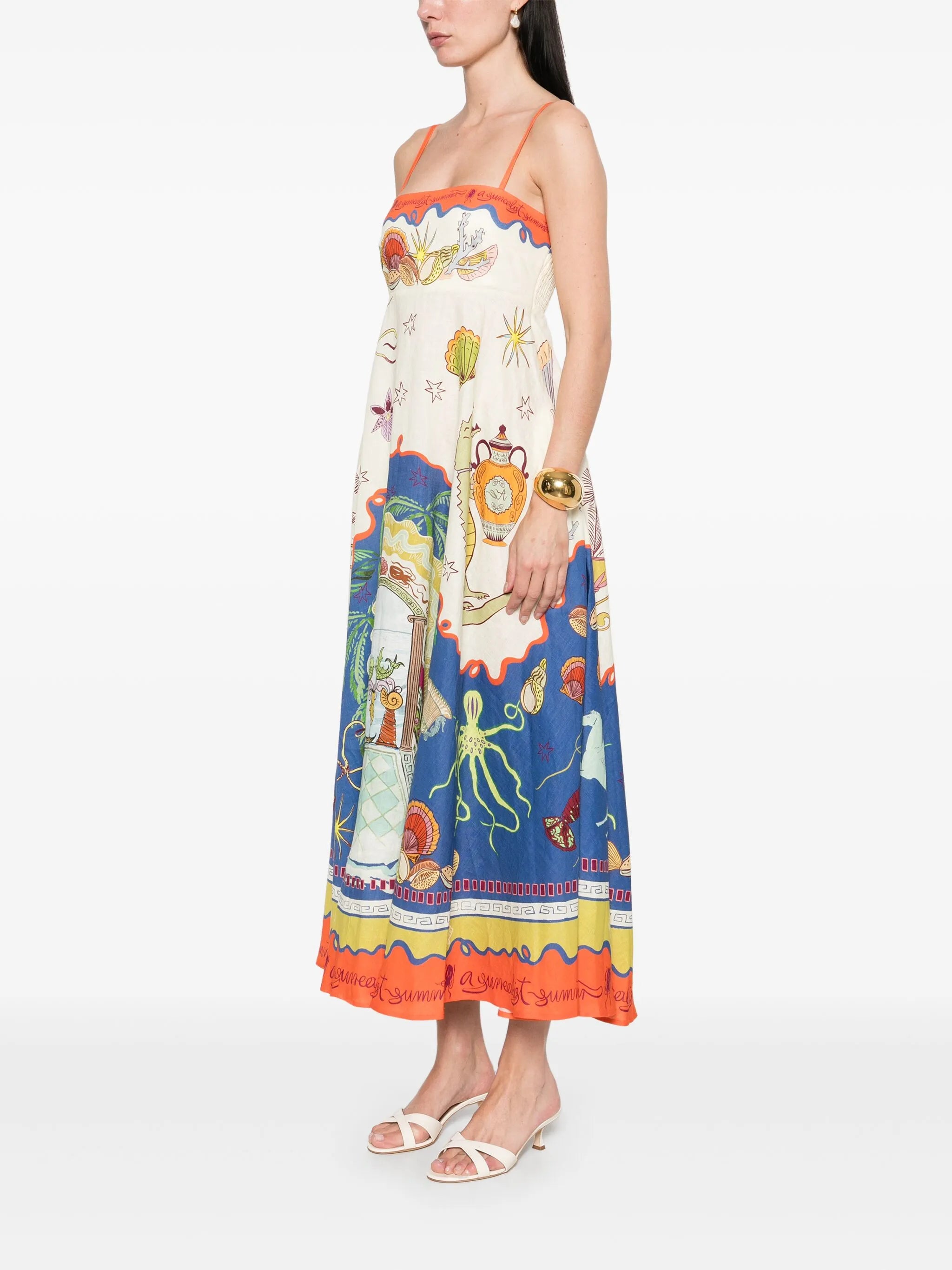Surrealist Summer maxi dress