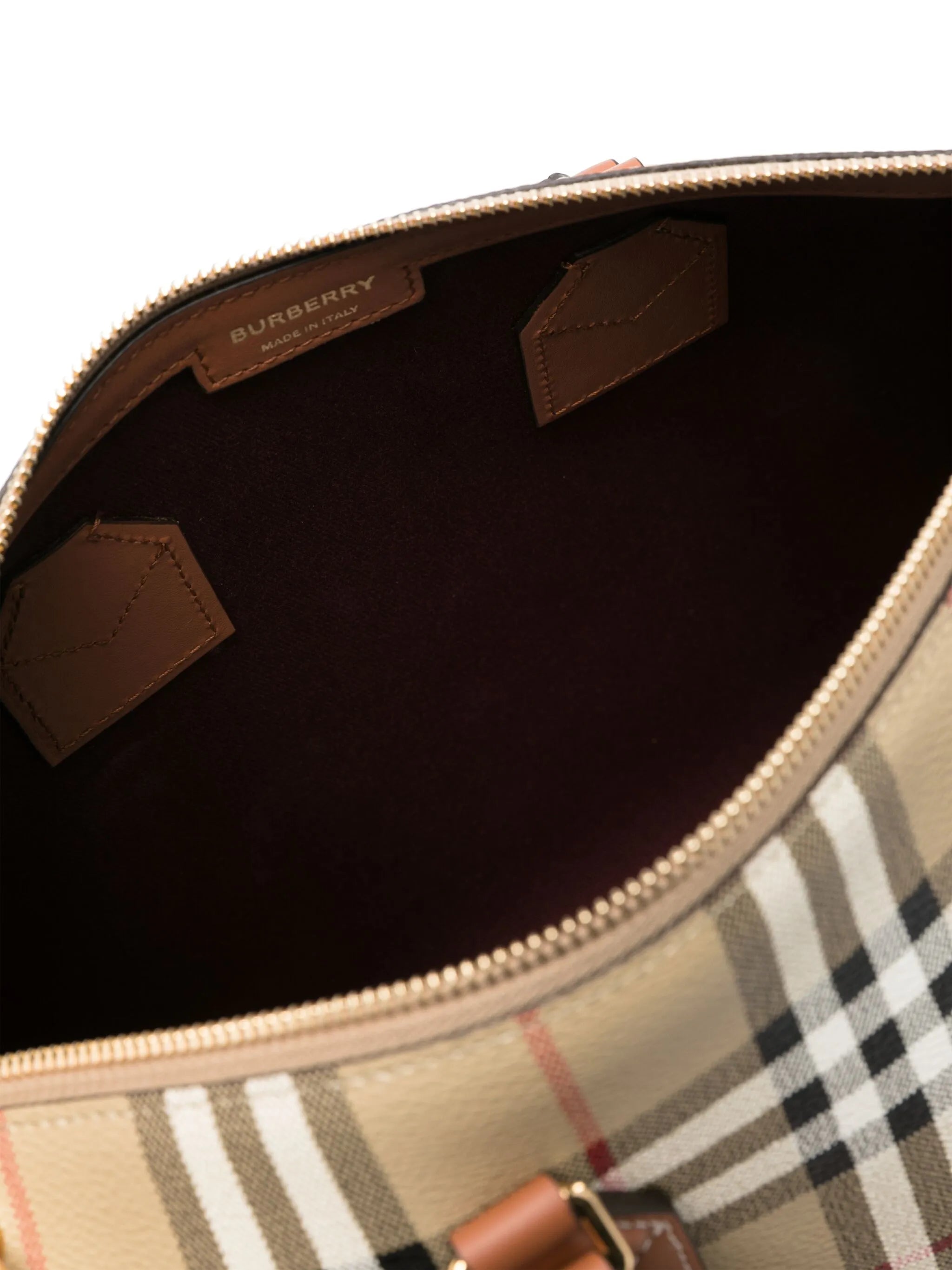 house check-pattern tote bag