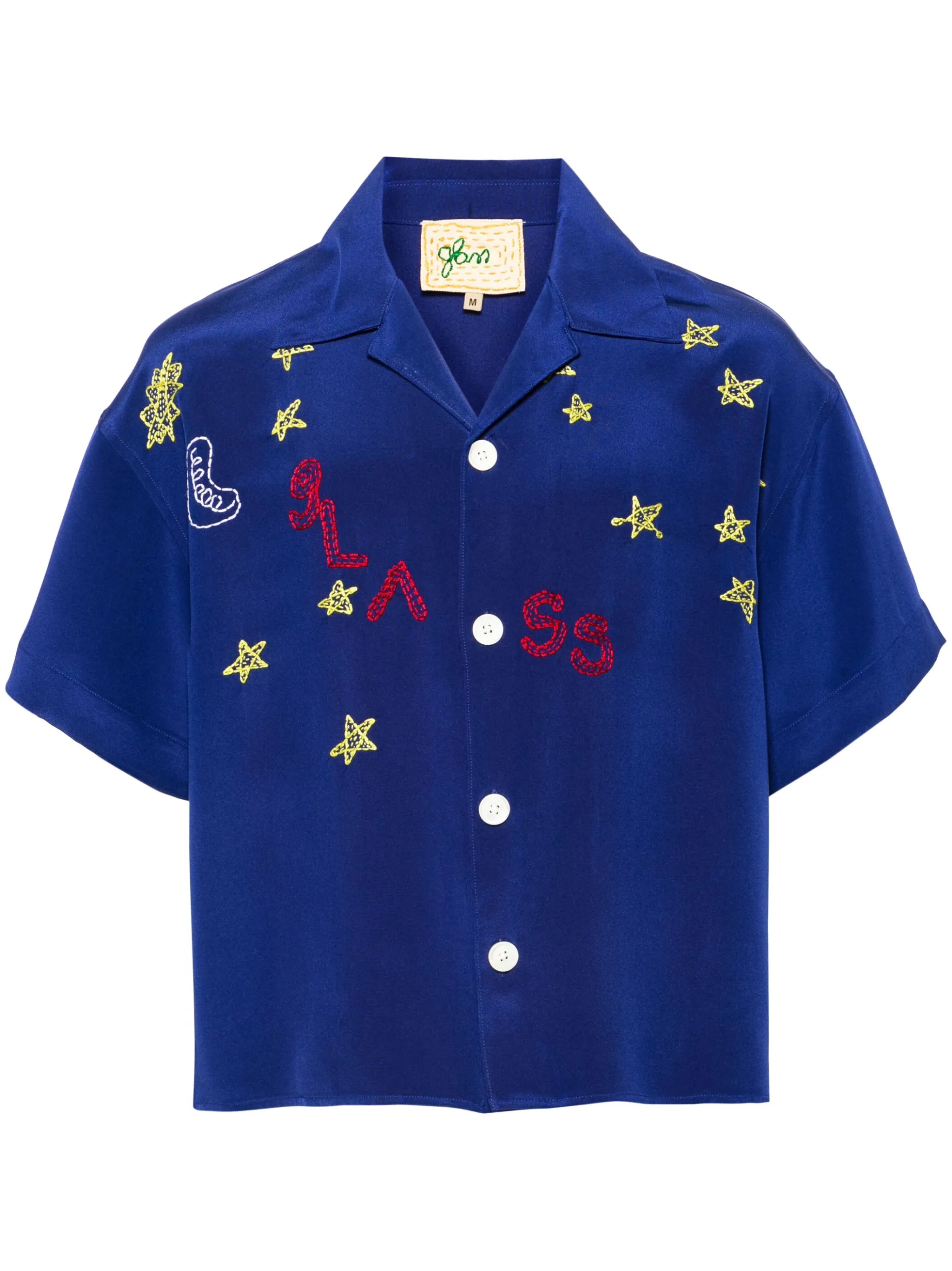 NIGHTSKY SILK SHIRT Blue 