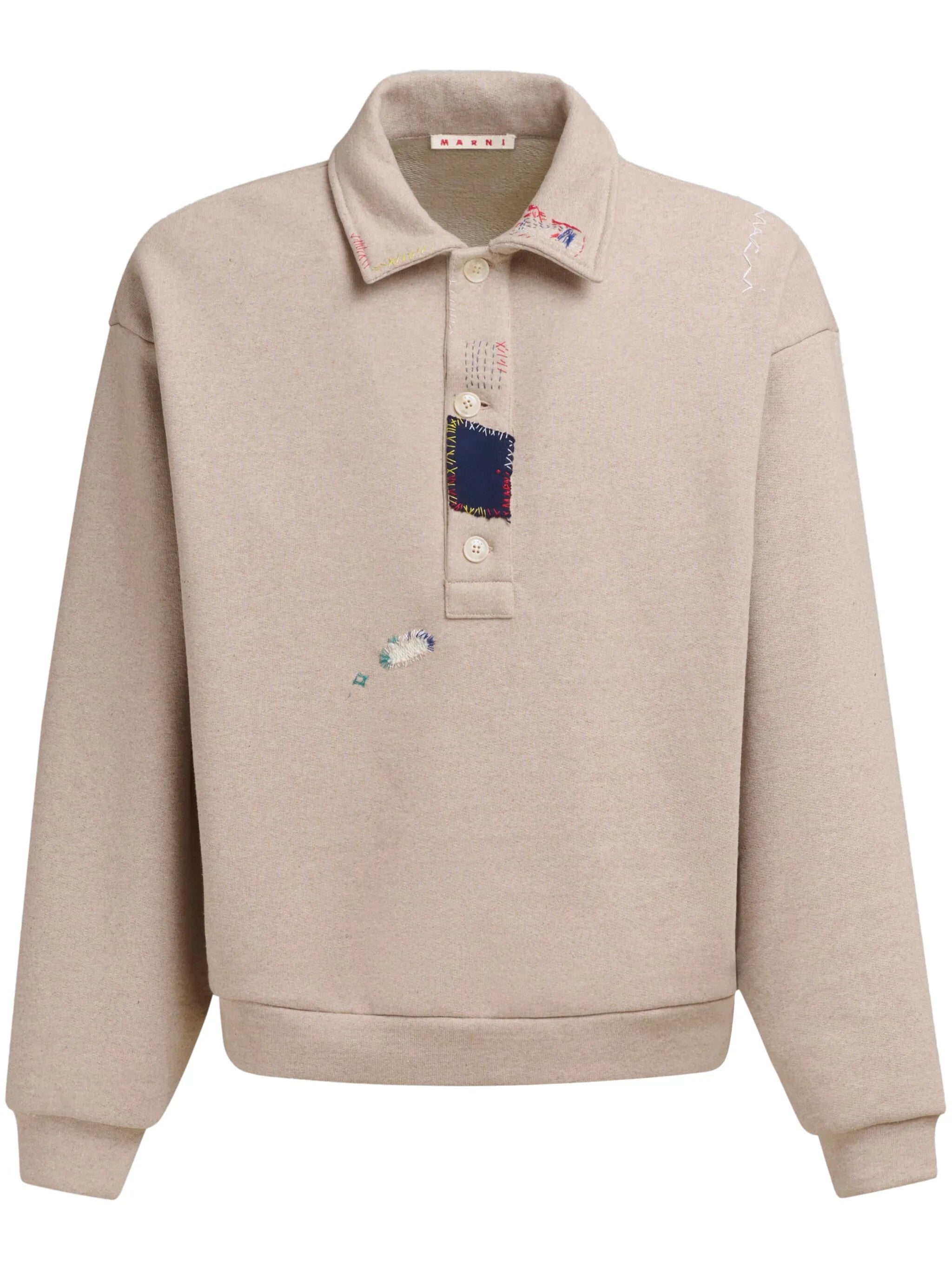 embroidered polo top