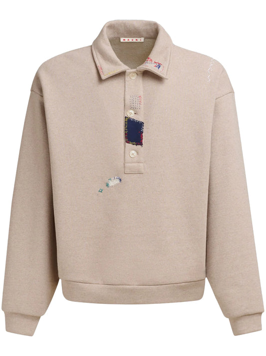 embroidered polo top