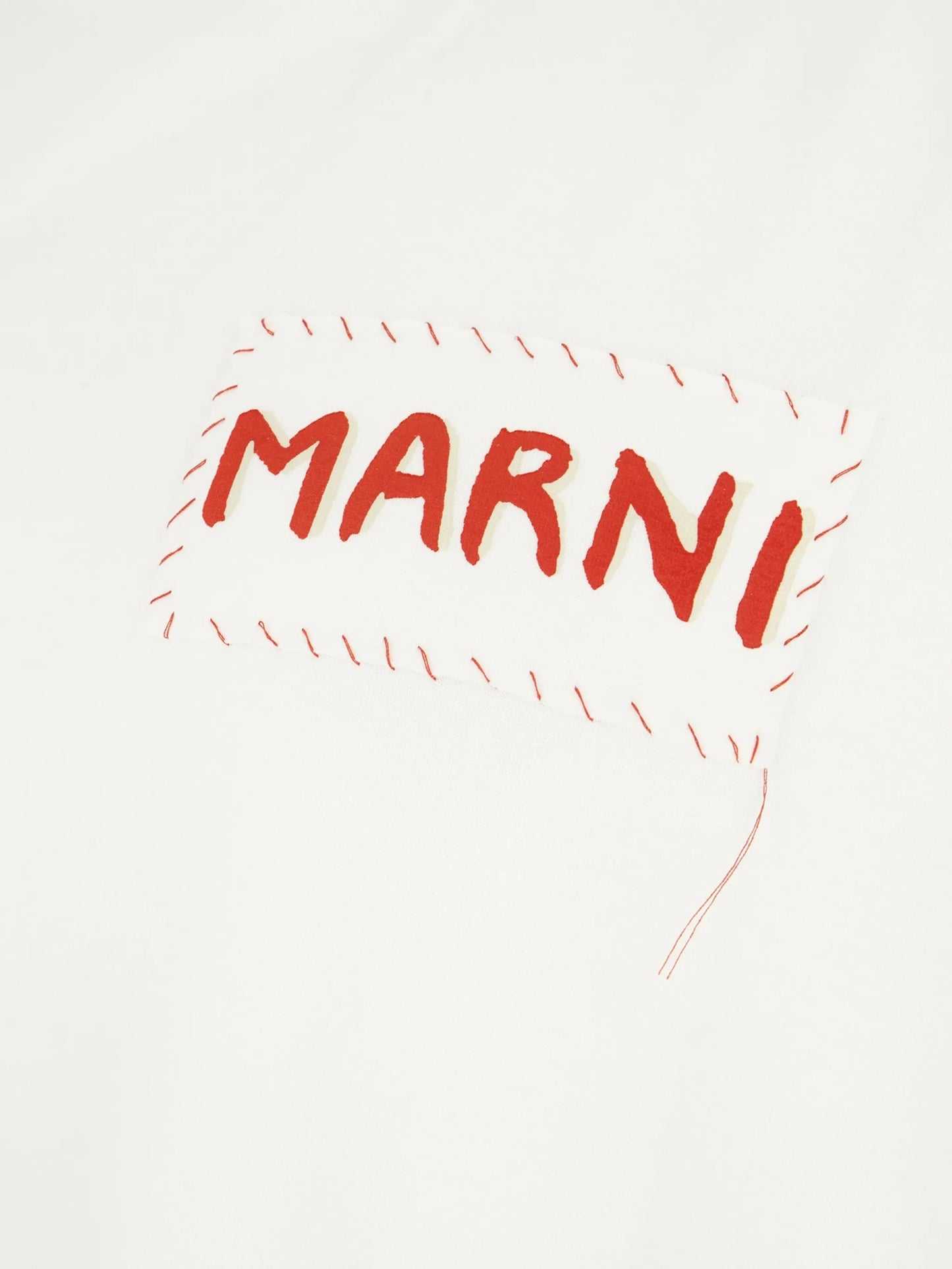 embroidered label T-shirt