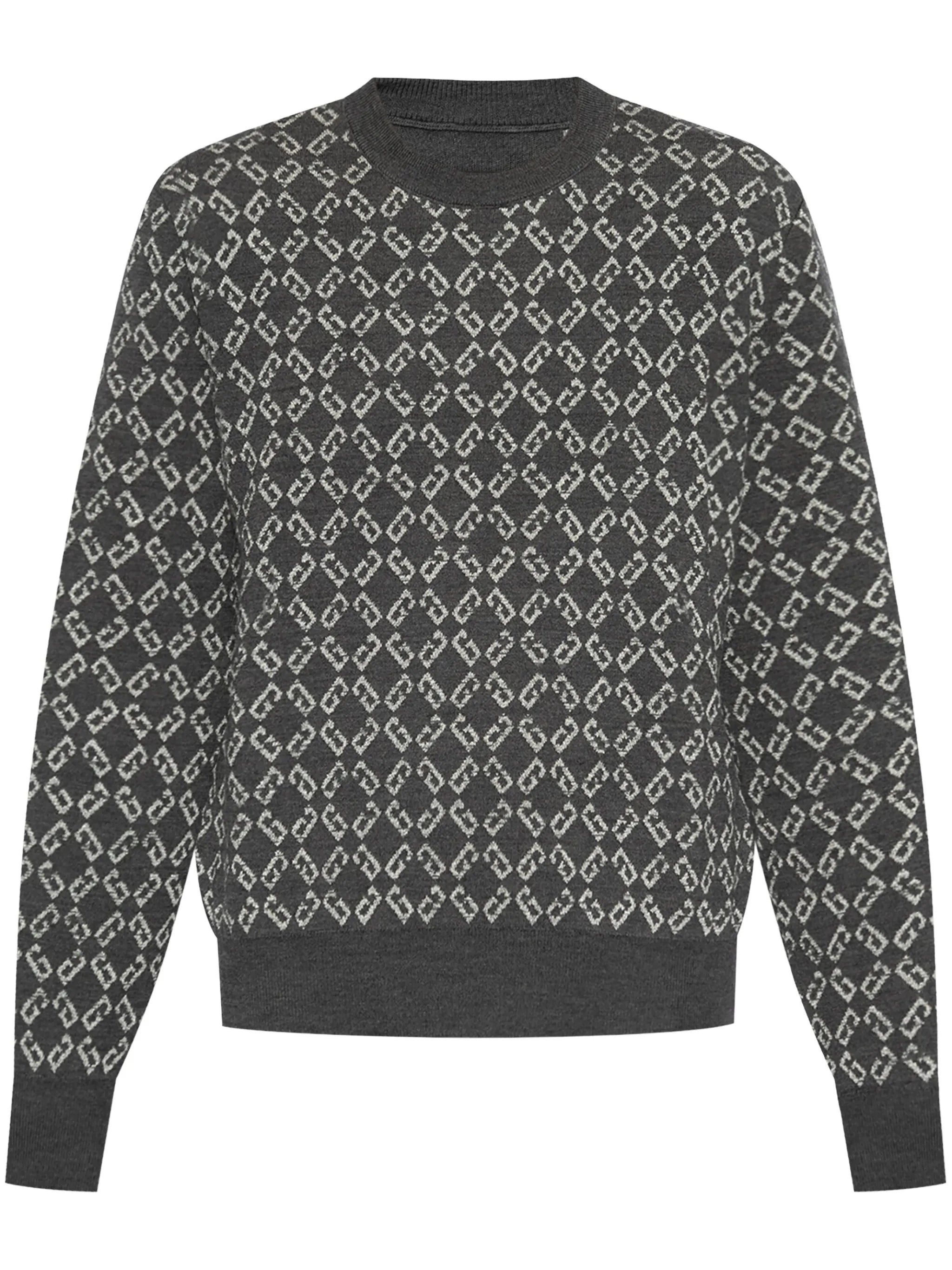 monogram-jacquard jumper