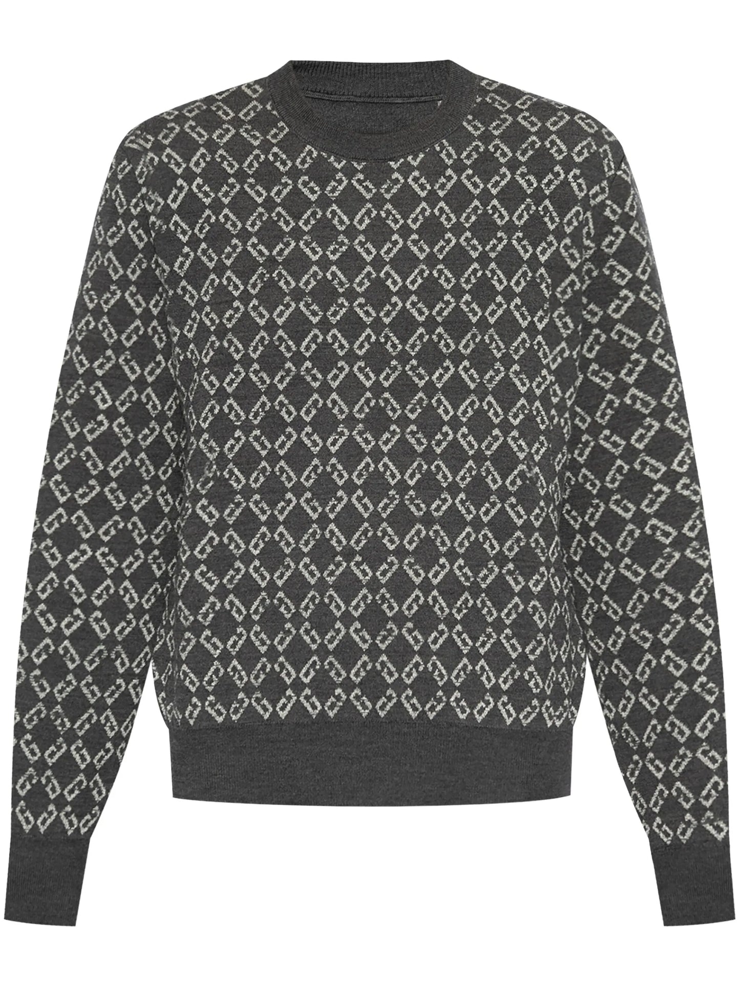 monogram-jacquard jumper