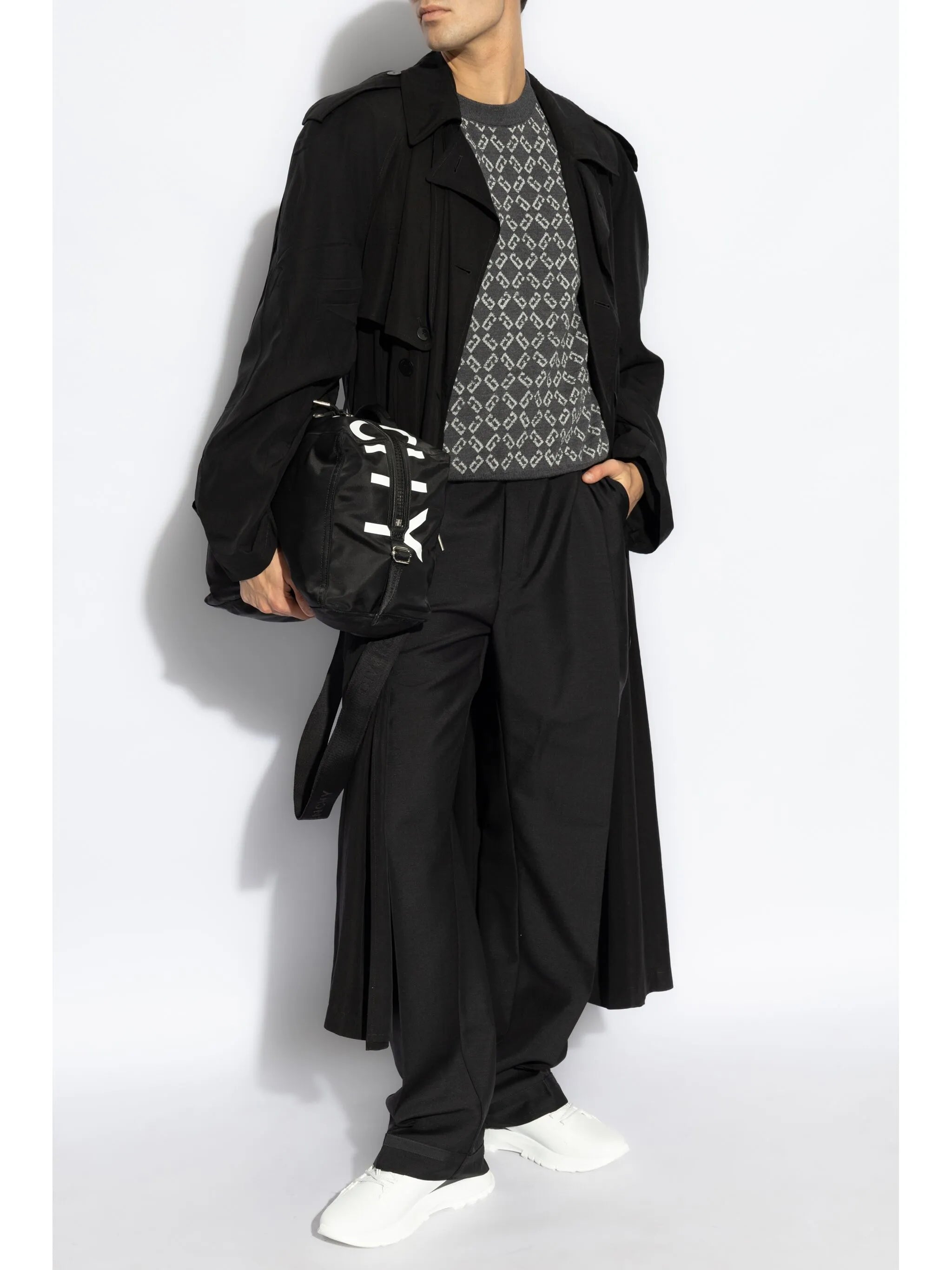 monogram-jacquard jumper