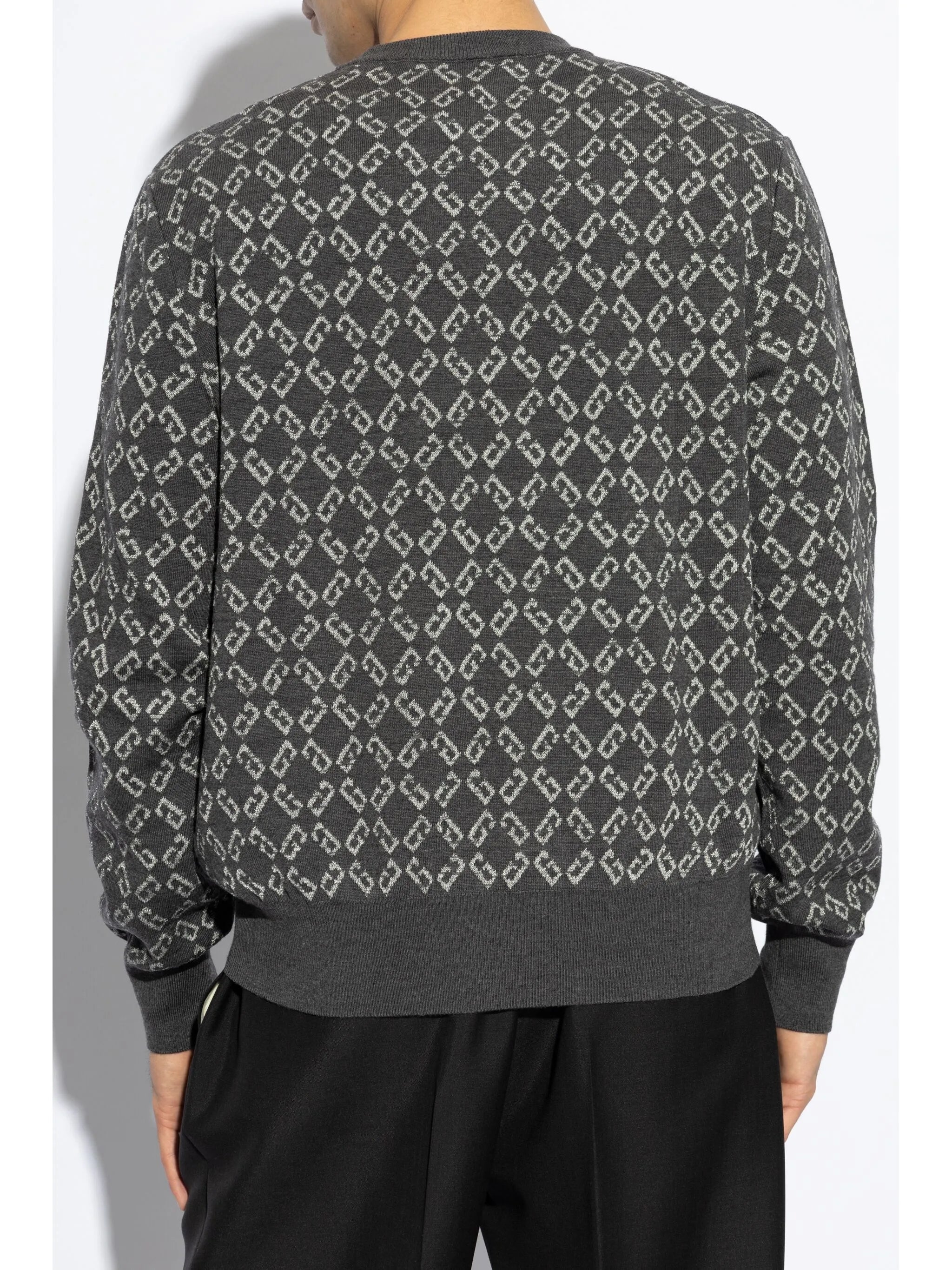 monogram-jacquard jumper