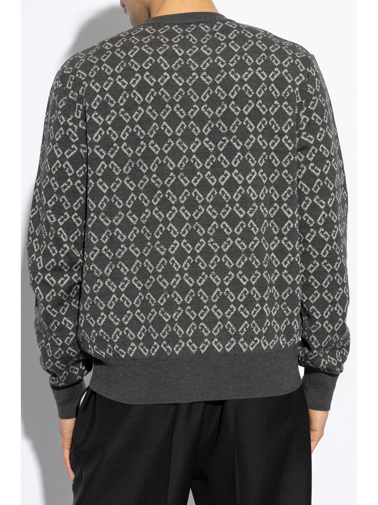 monogram-jacquard jumper