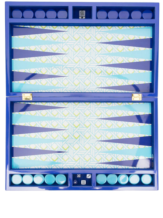 Basketweave backgammon set