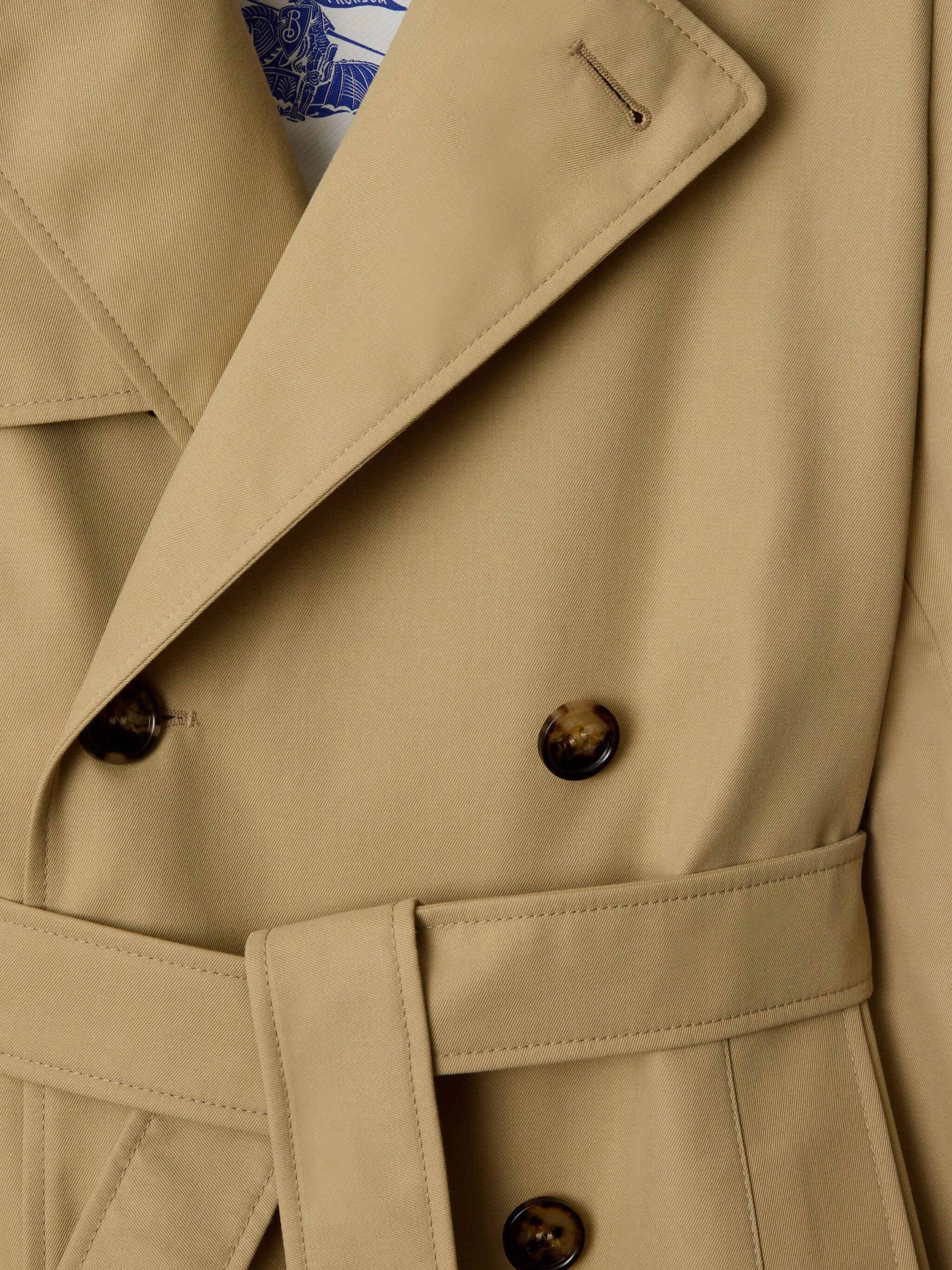 cotton-blend trench coat