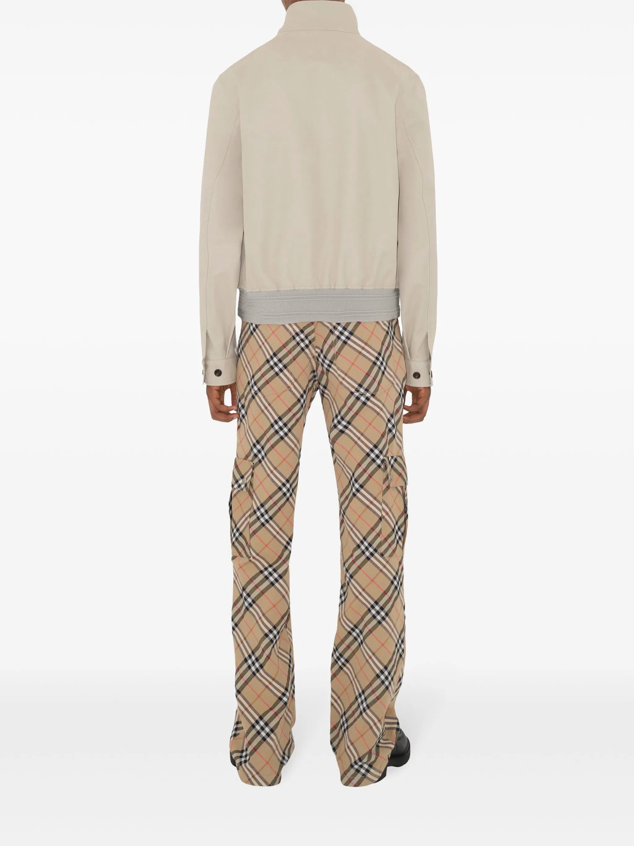 checked cargo pants
