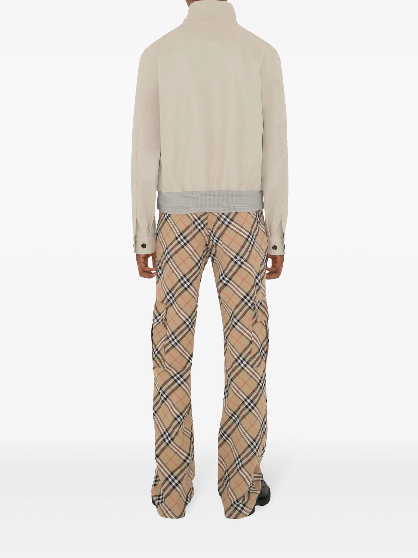 checked cargo pants