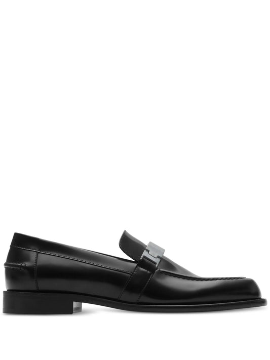 leather loafers