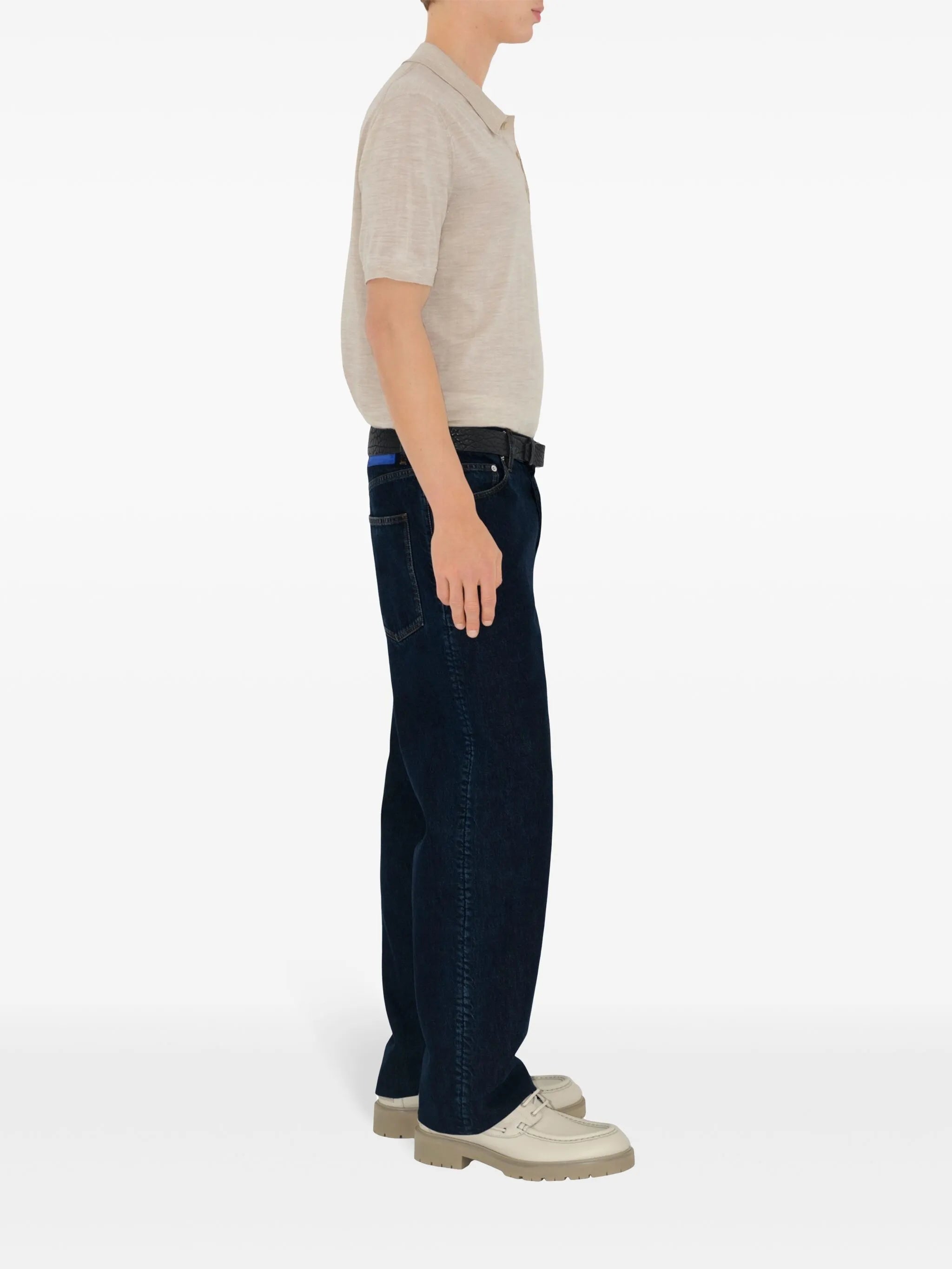 straight-leg jeans