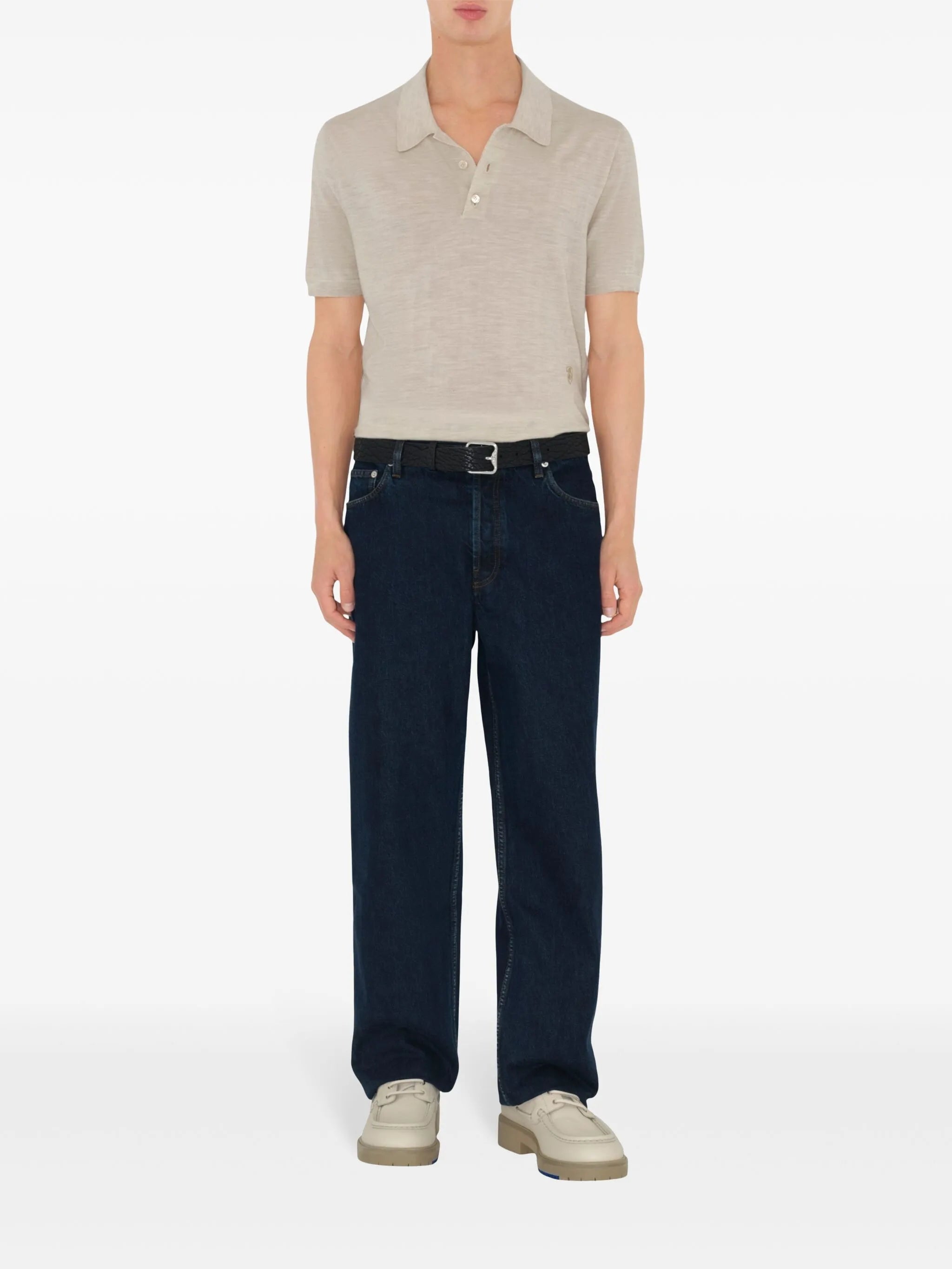 straight-leg jeans