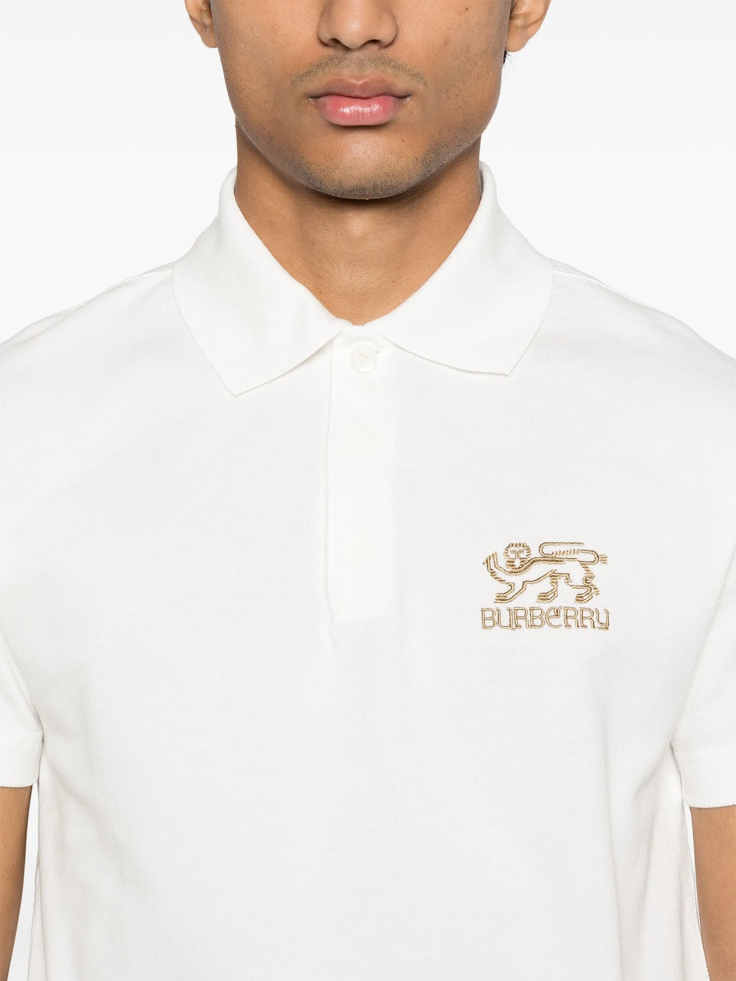 logo-embroidered polo shirt
