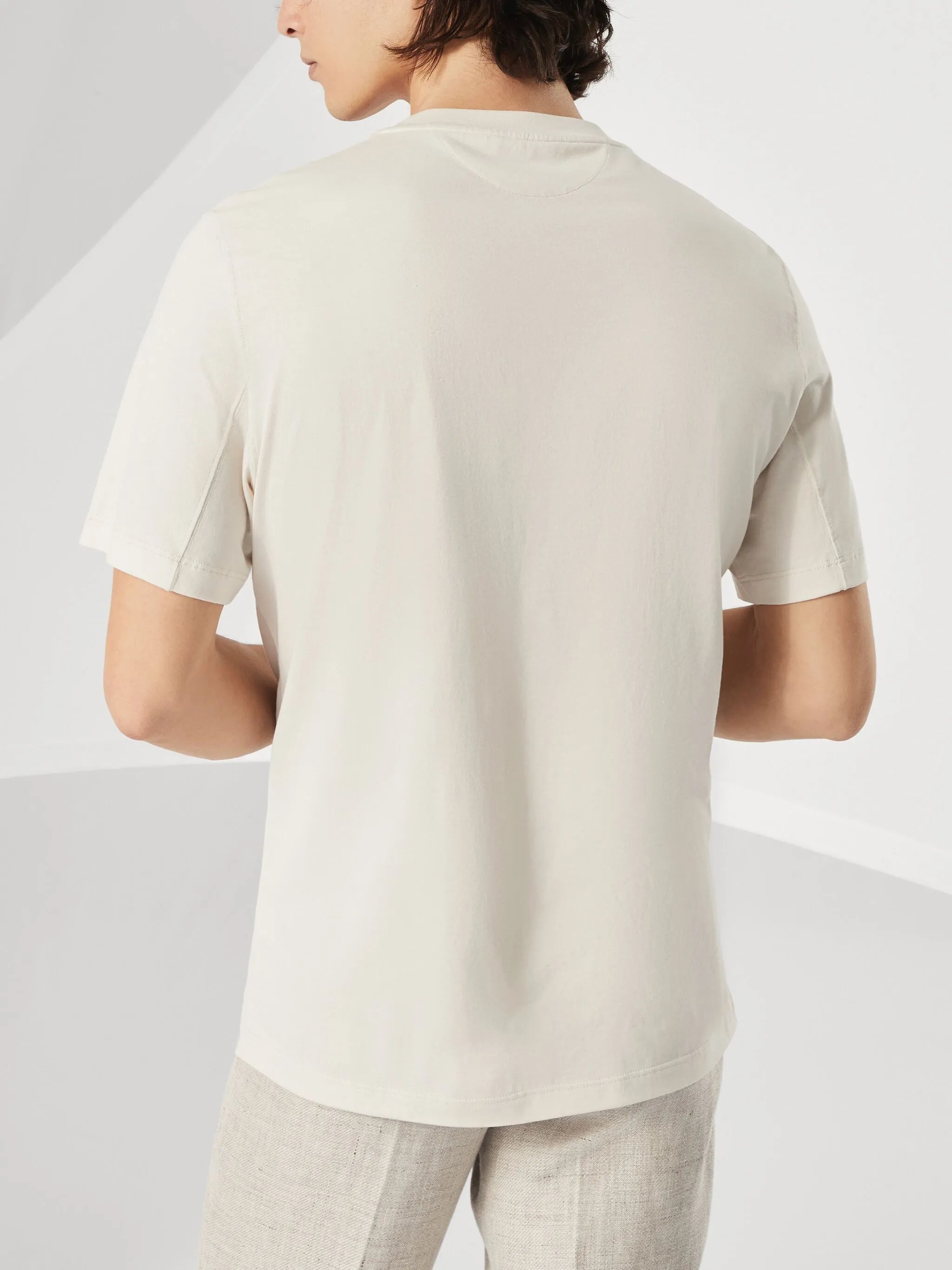 cotton solomeo graphic print t-shirt
