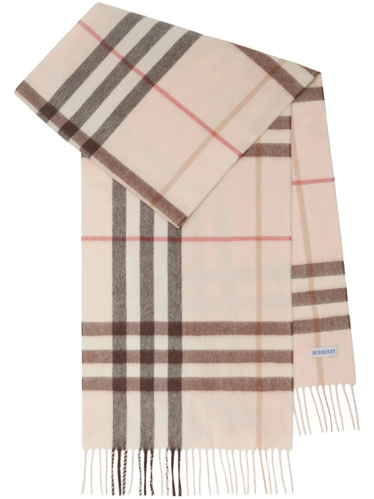 checked cashmere scarf