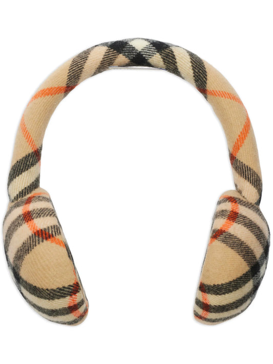 check pattern ear muffs