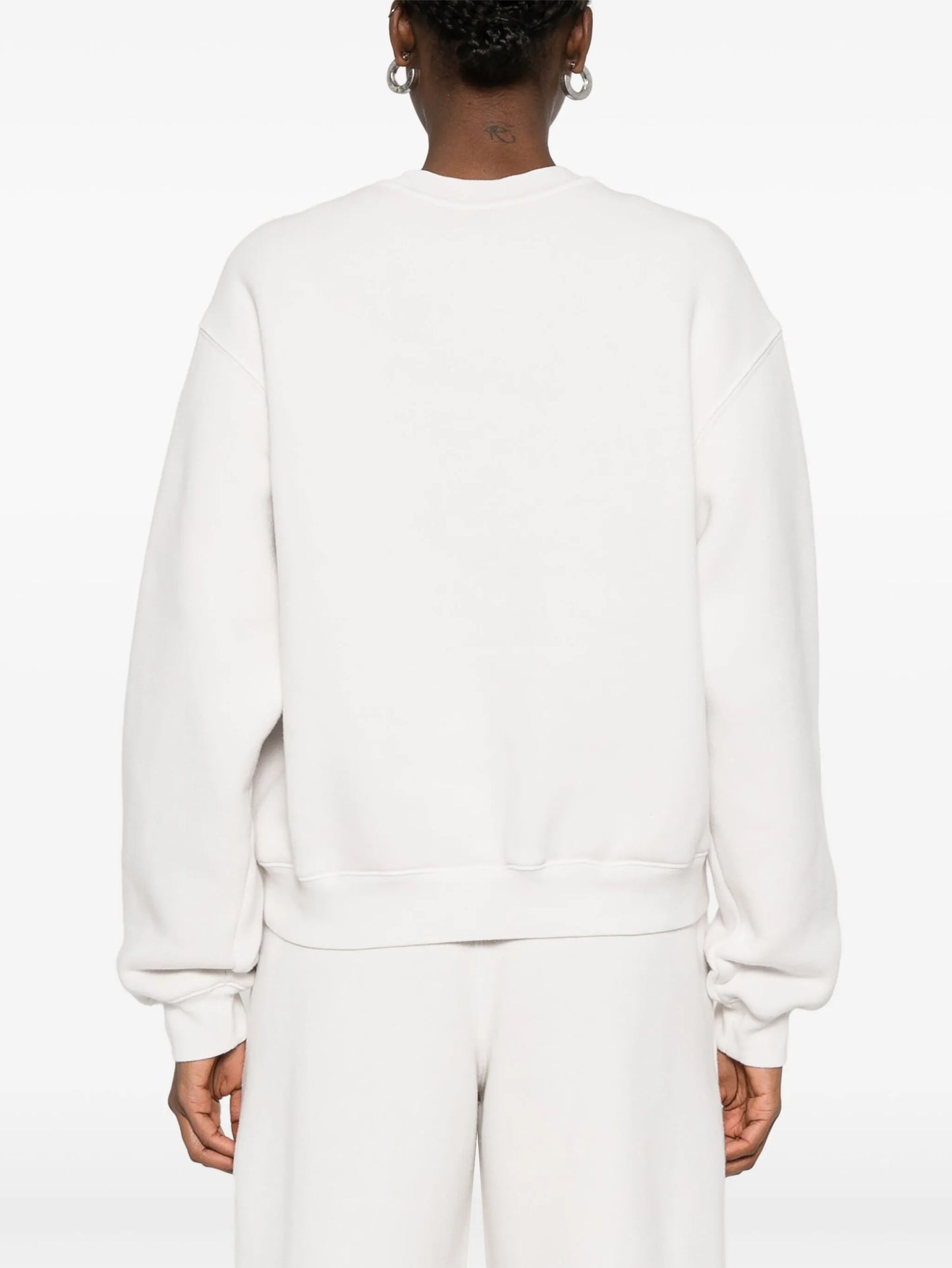 distressed-logo sweatshirt