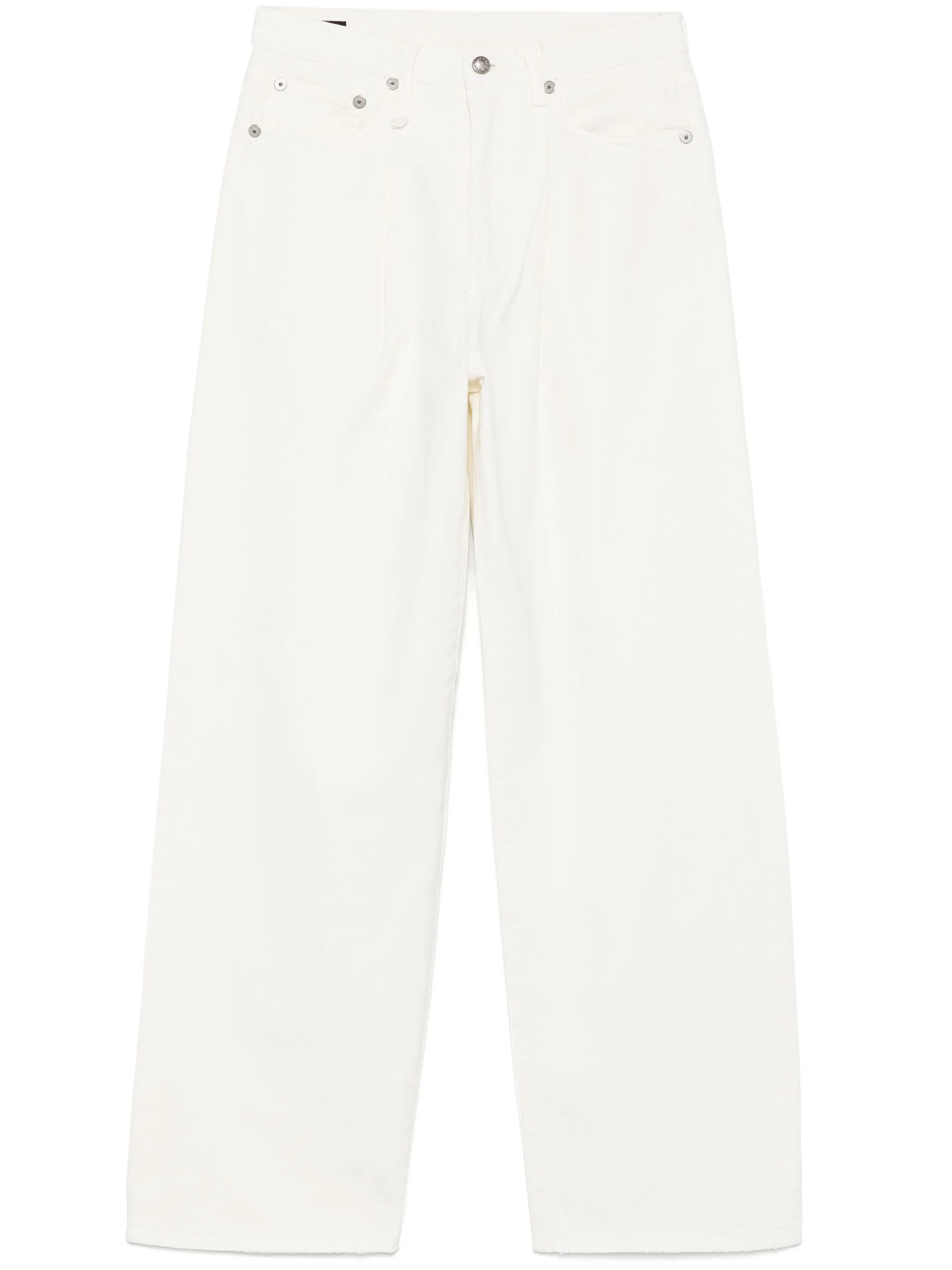 Damon pleated straight-leg jeans