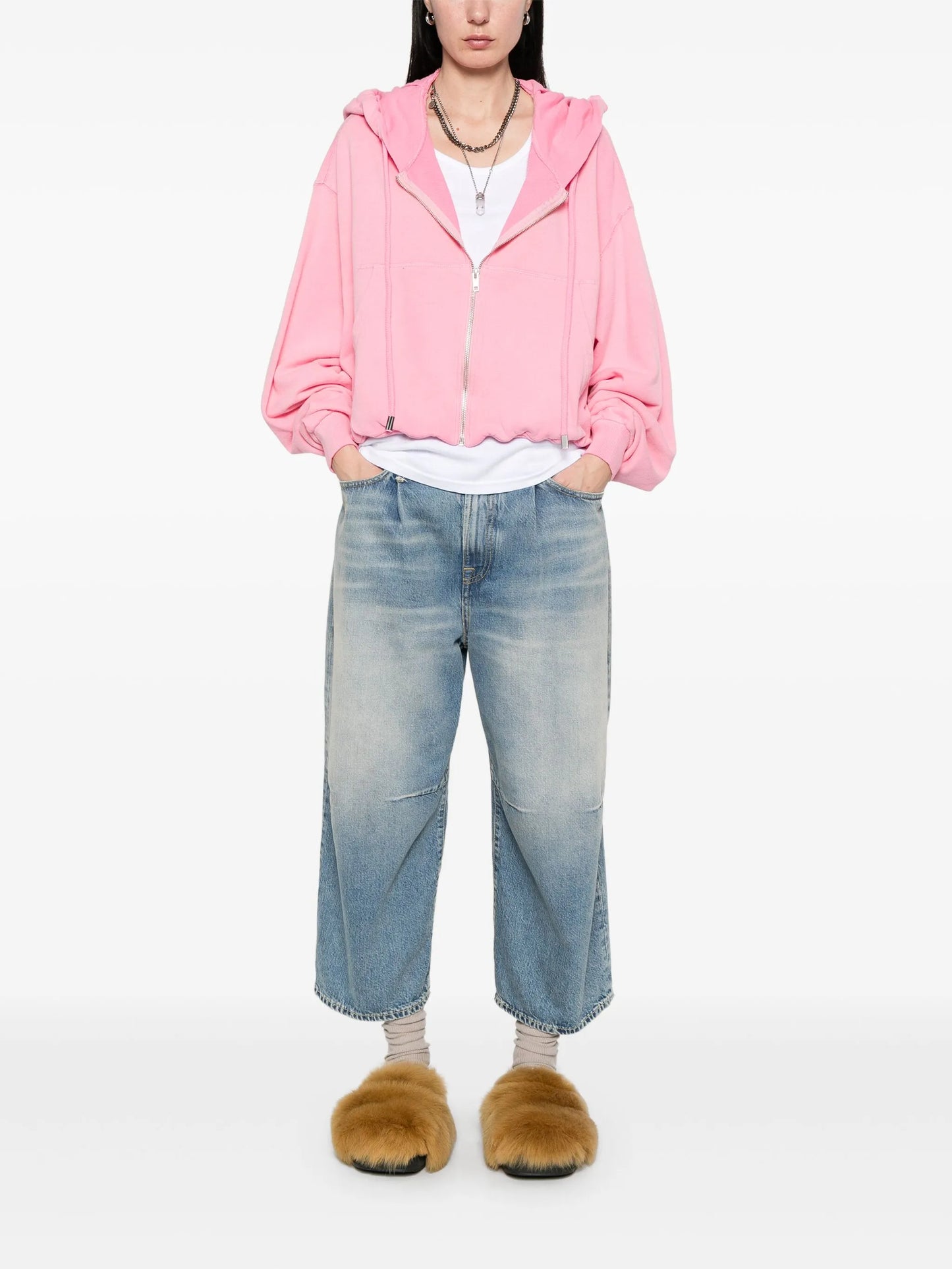 zip-up balloon hoodie