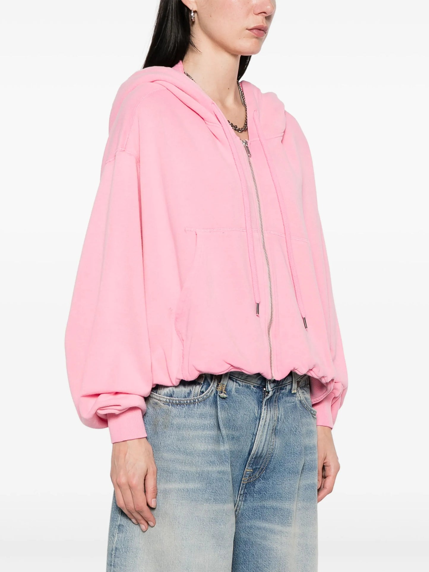 zip-up balloon hoodie