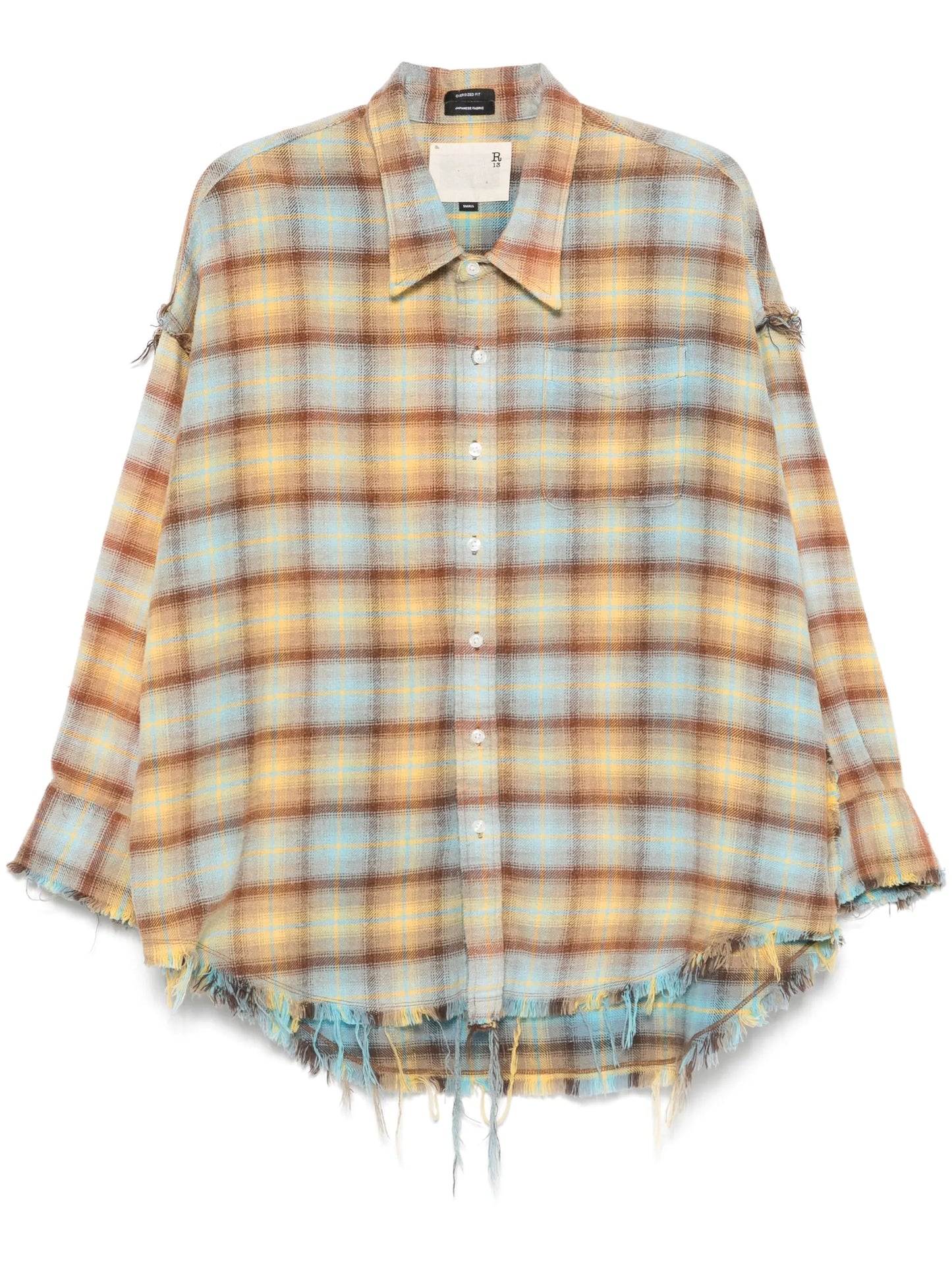 shredded-seam shirt
