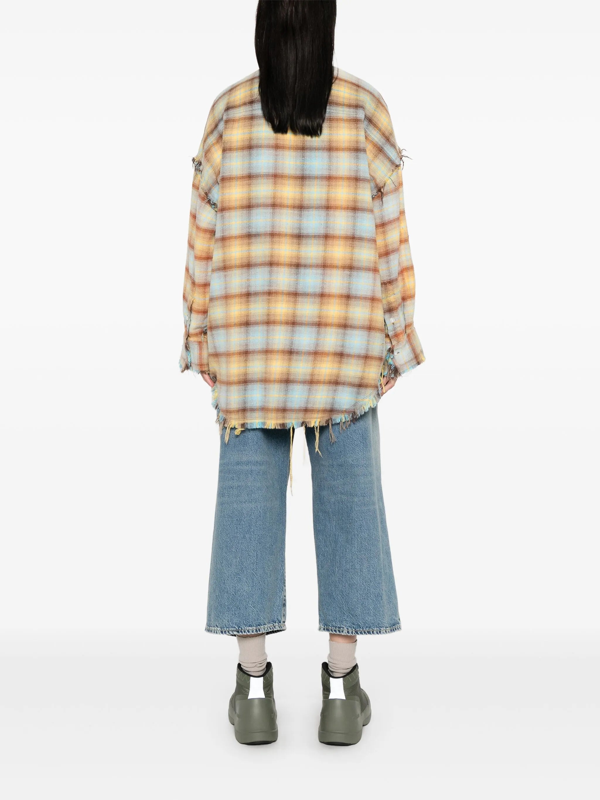 shredded-seam shirt