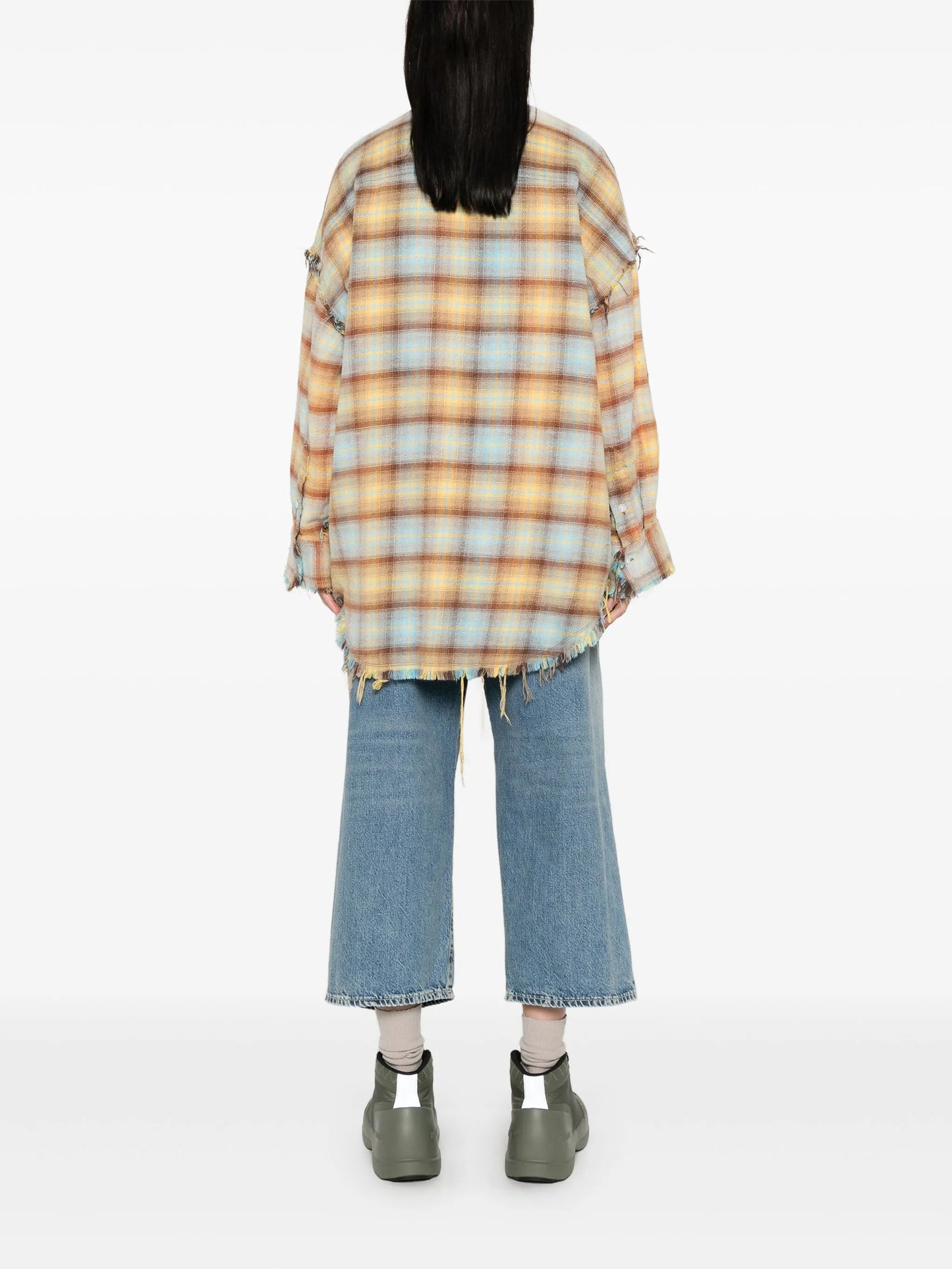 shredded-seam shirt