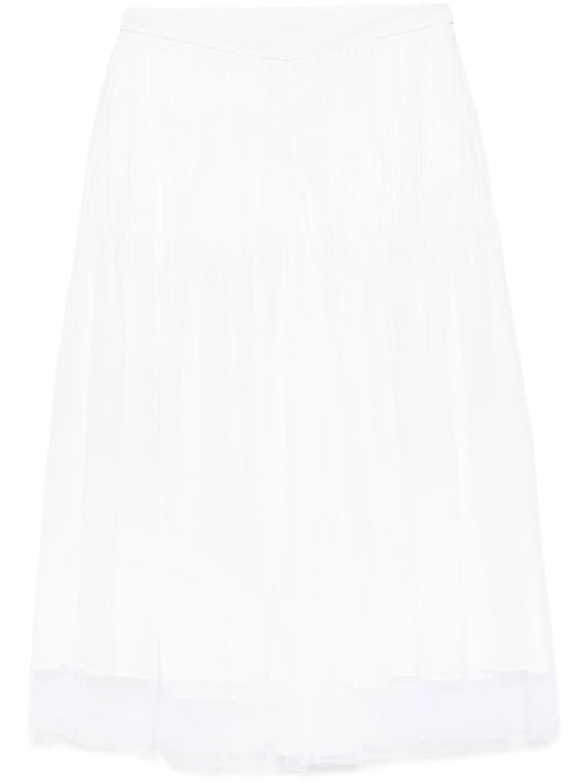 pintuck-detail trousers