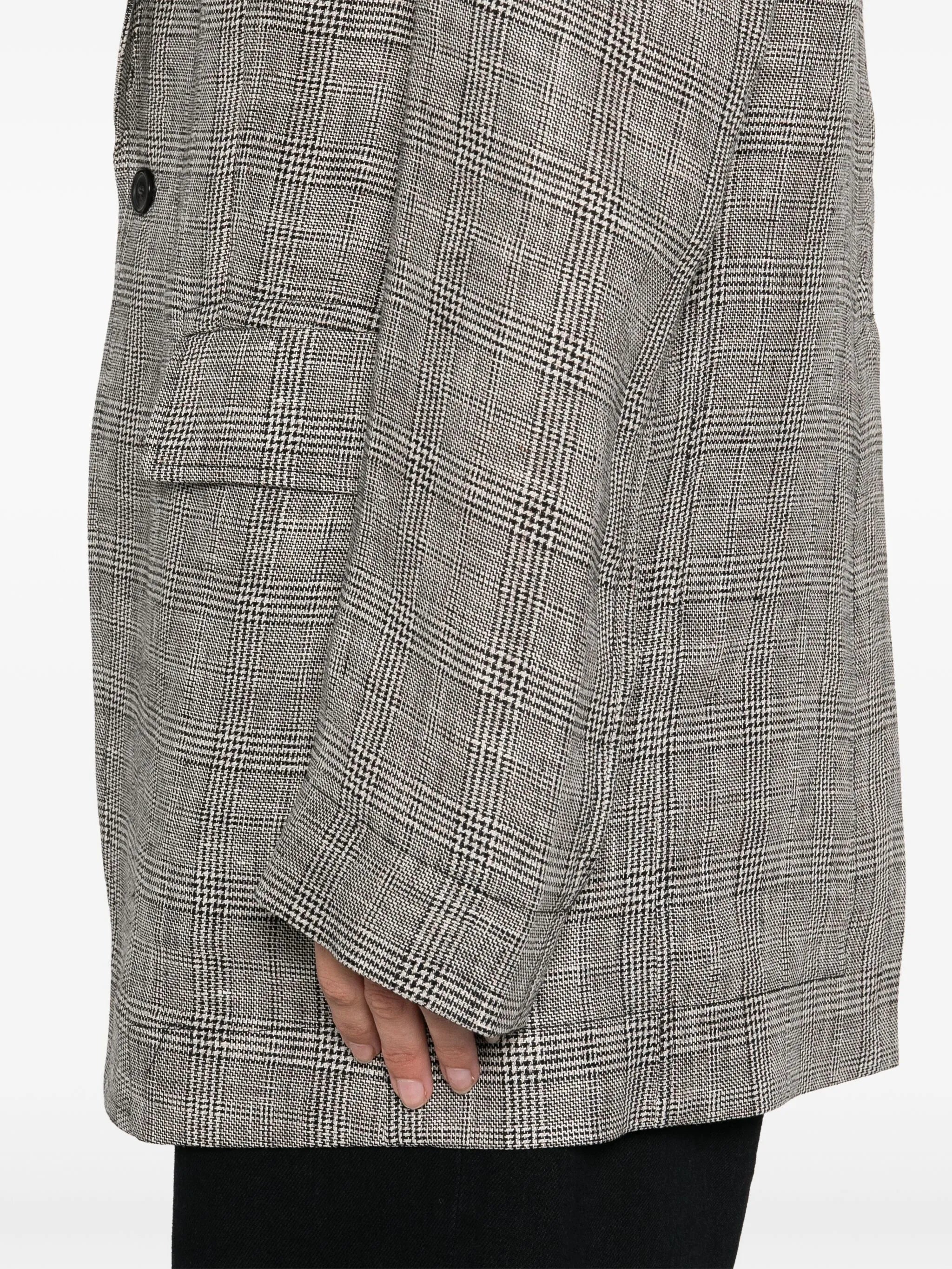 Prince of Wales check-patterned blazer